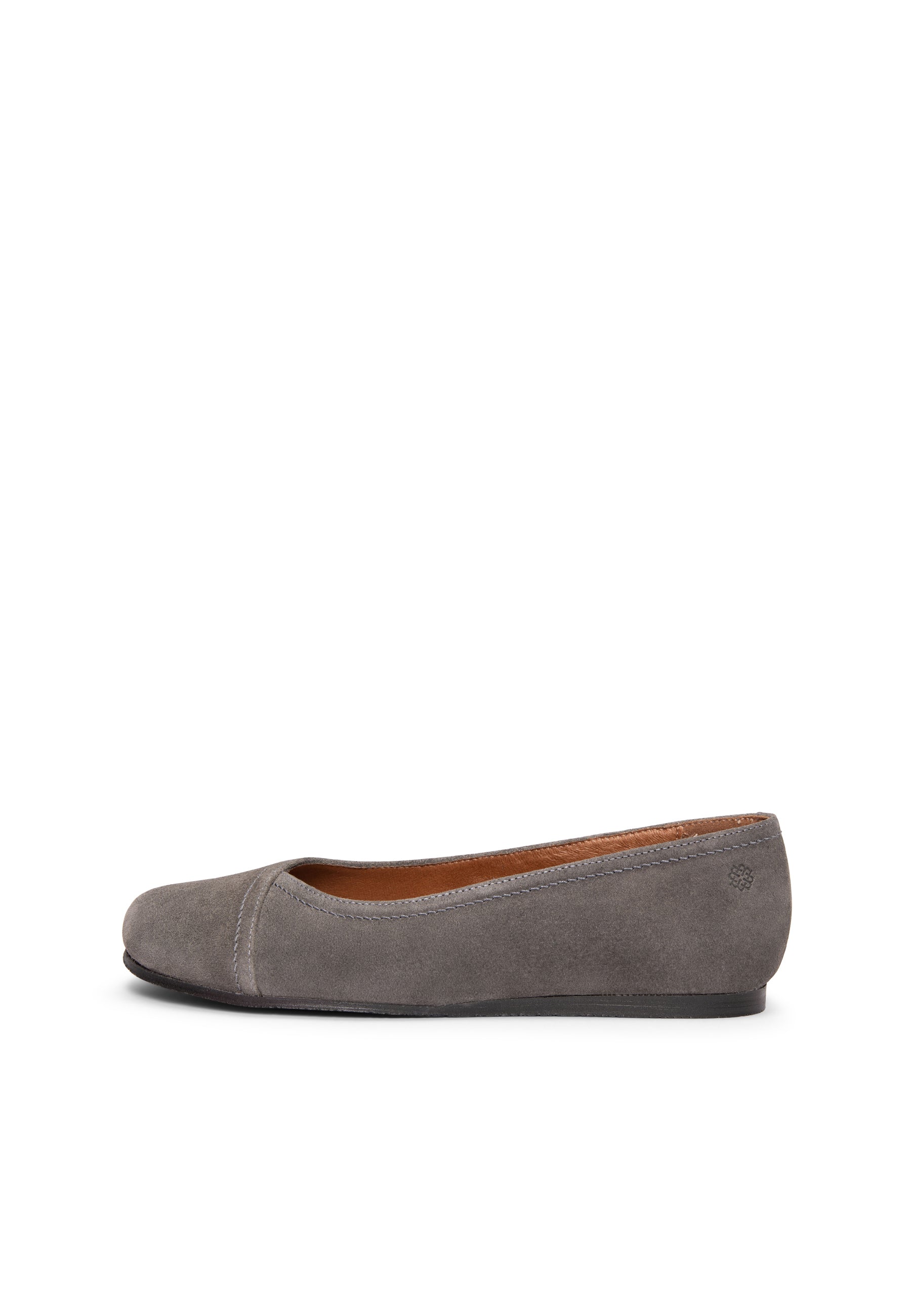 PLUMA - Bailarina baresoft de serraje en GRIS