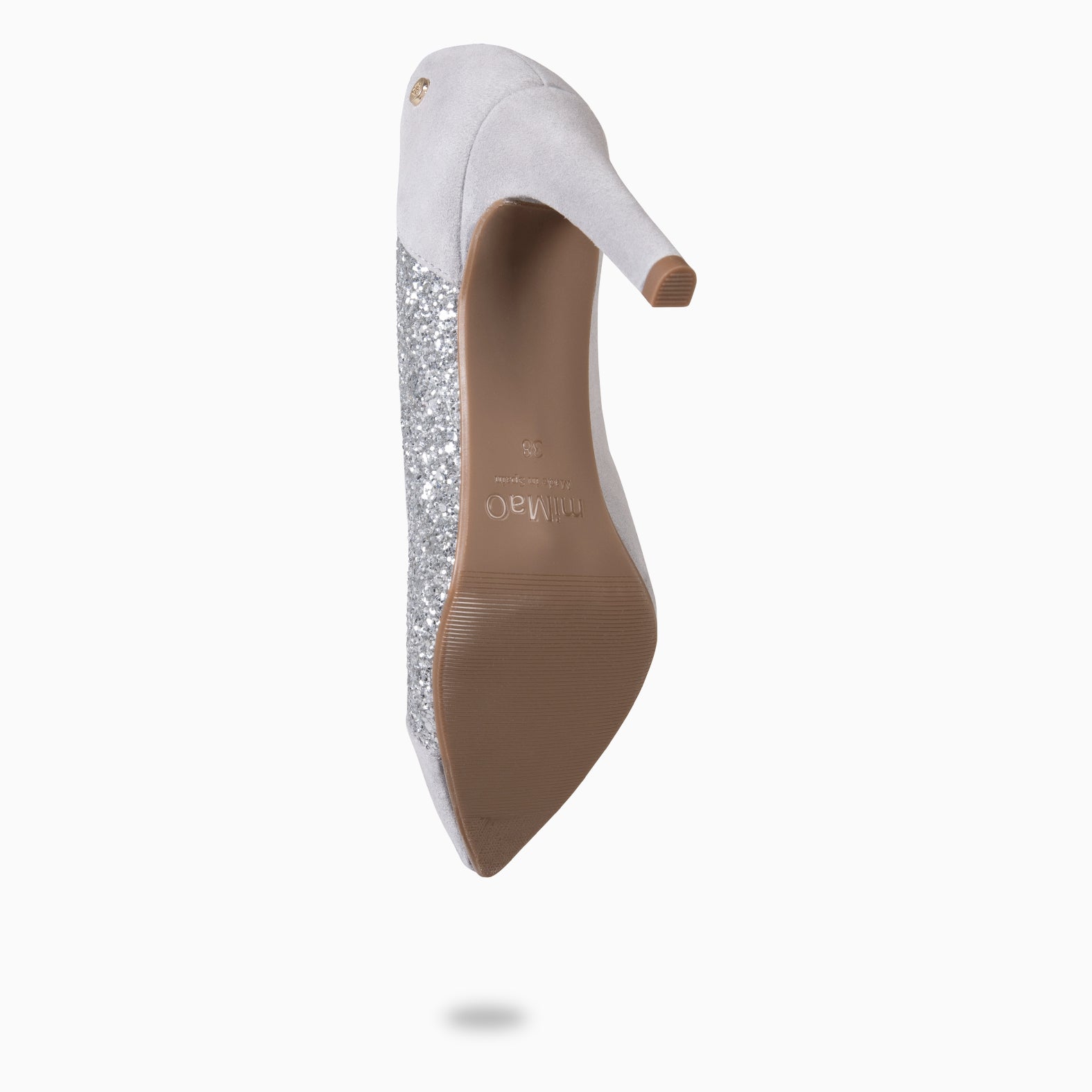 GLAM NIGHT– ZAPATOS ELEGANTES DE TACÓN ALTO GRIS PERLA