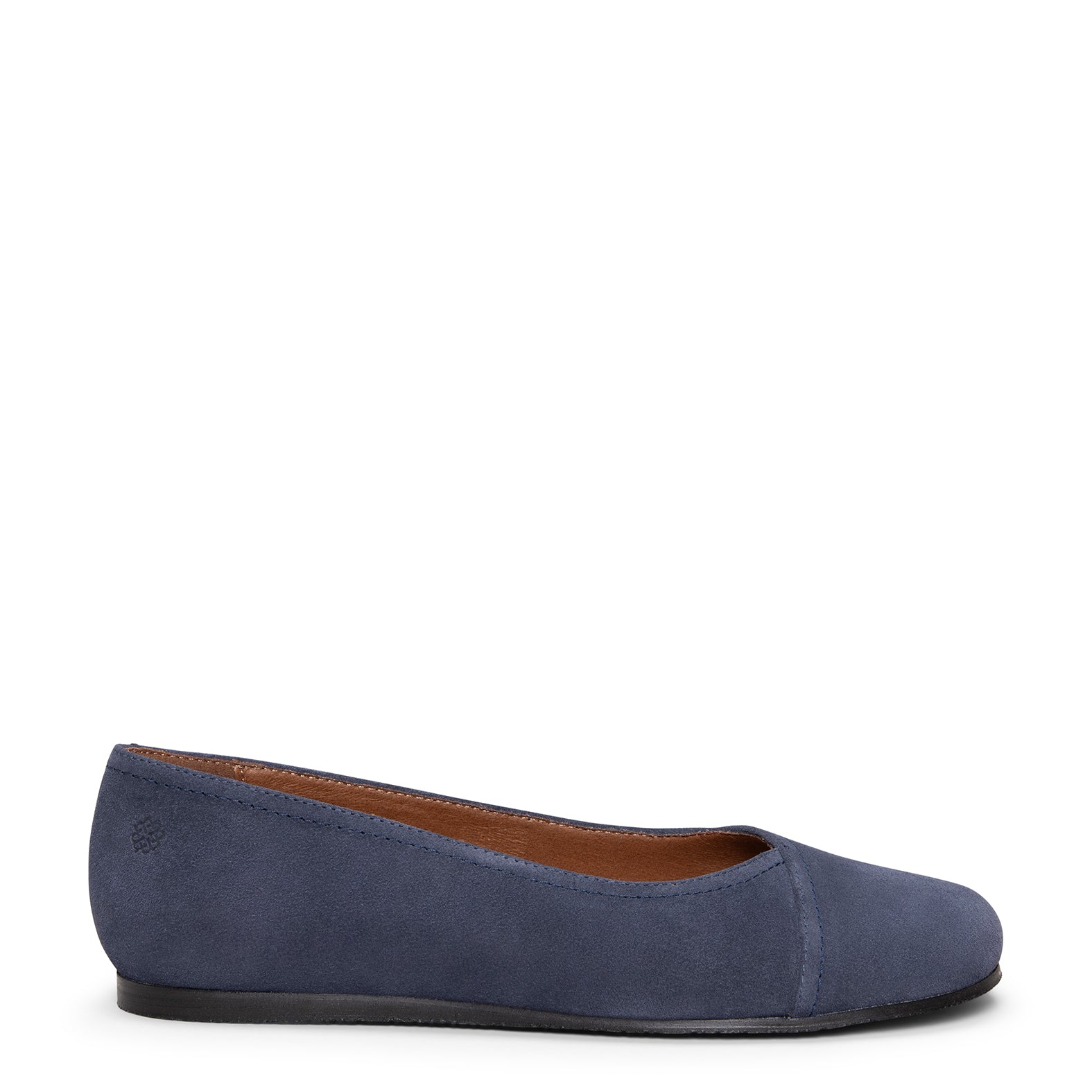 PLUMA - Bailarina baresoft de serraje en MARINO