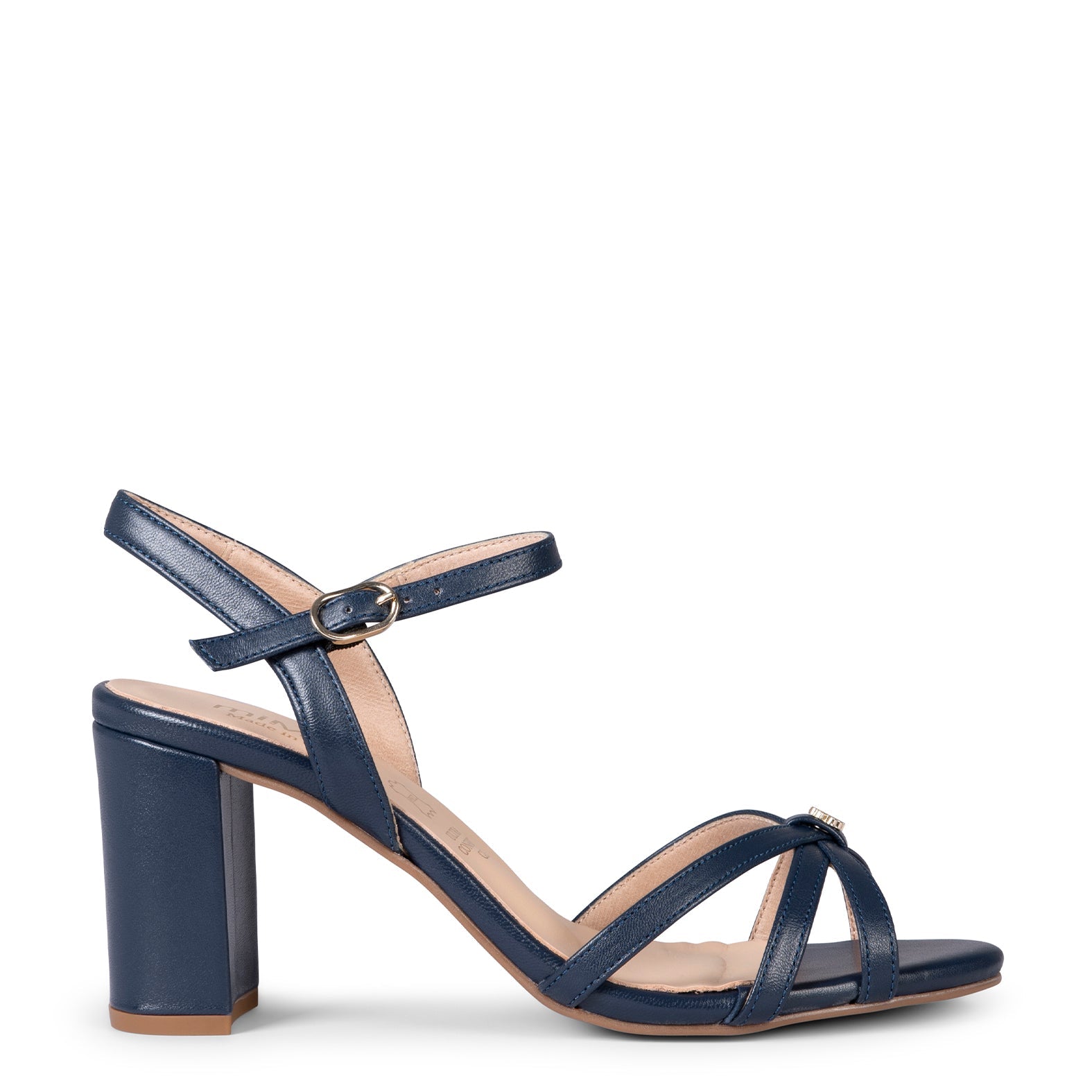 SONIA - SANDALIAS ELEGANTES DE TACÓN ALTO MARINO