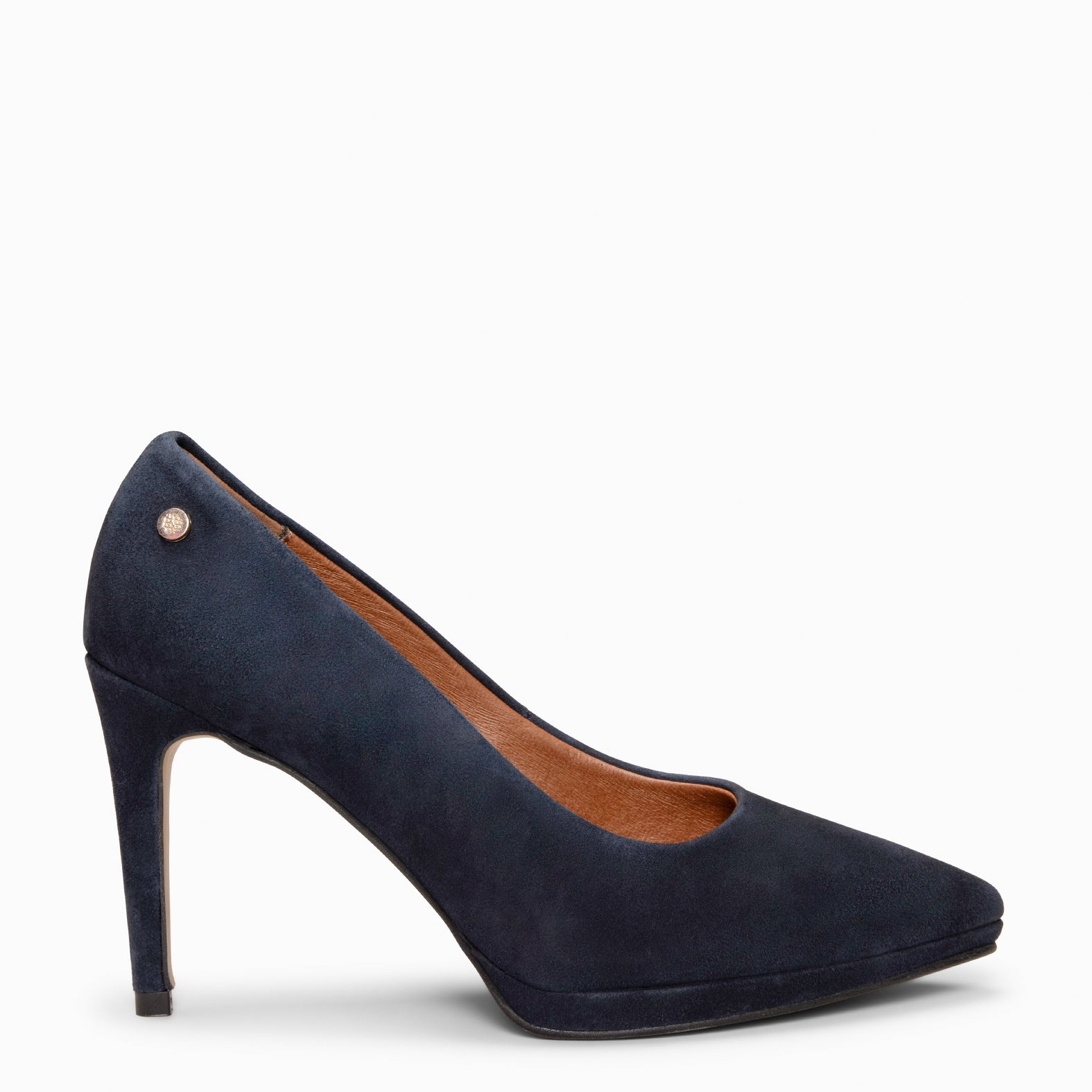 LAUREN – Zapato de tacón alto en piel MARINO