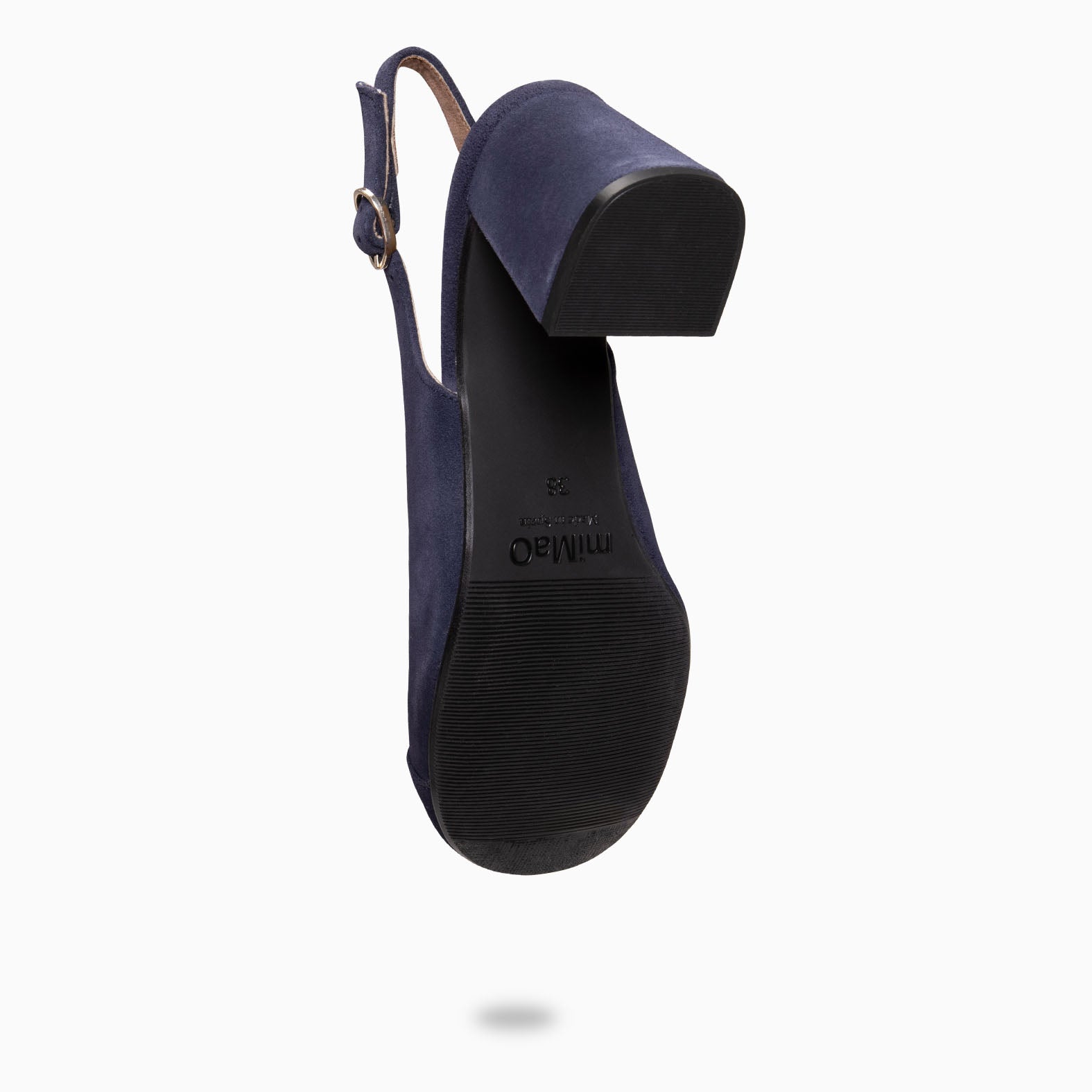 VEGA - Zapato de tacón ancho destalonado MARINO