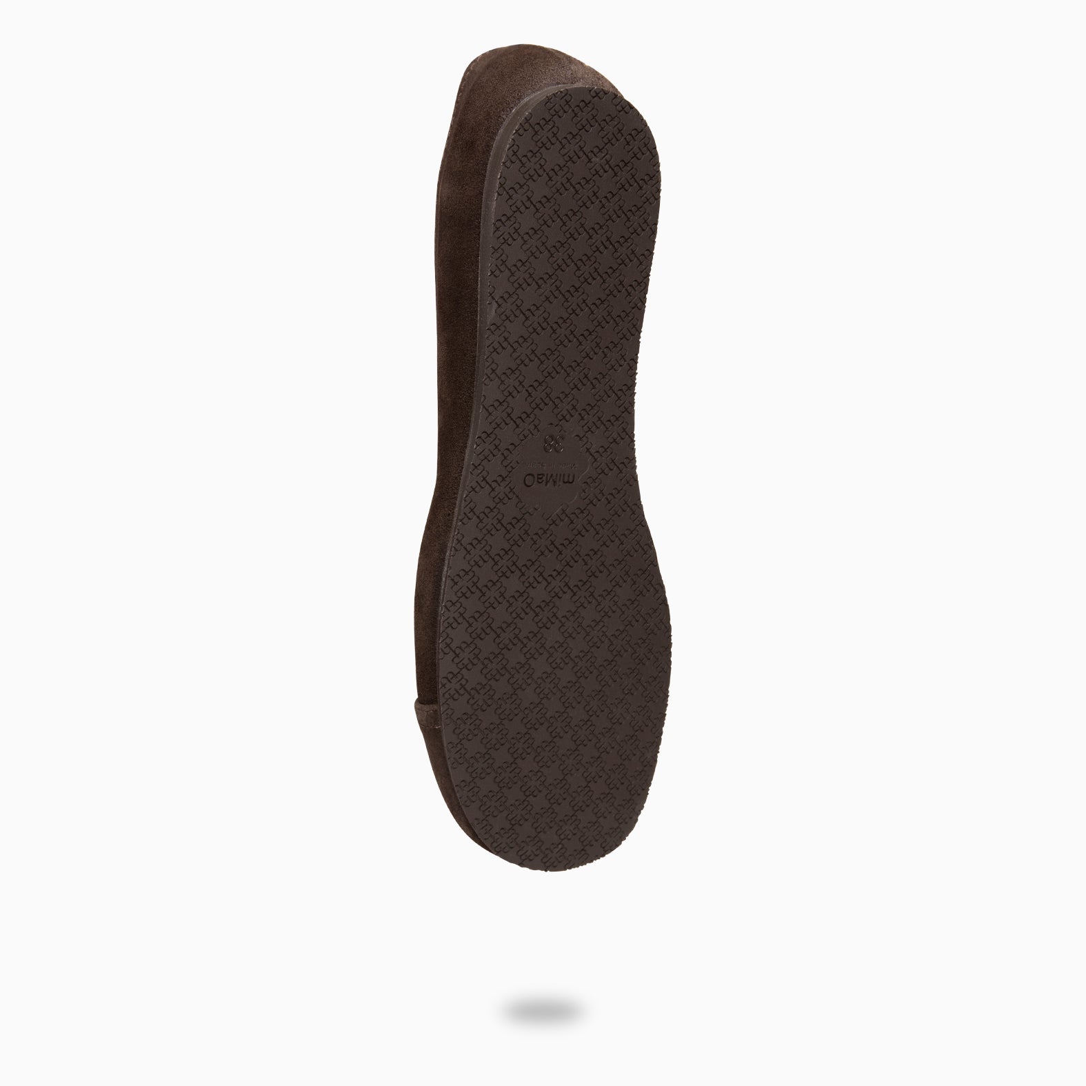 PLUMA - Bailarina baresoft de serraje en MARRON