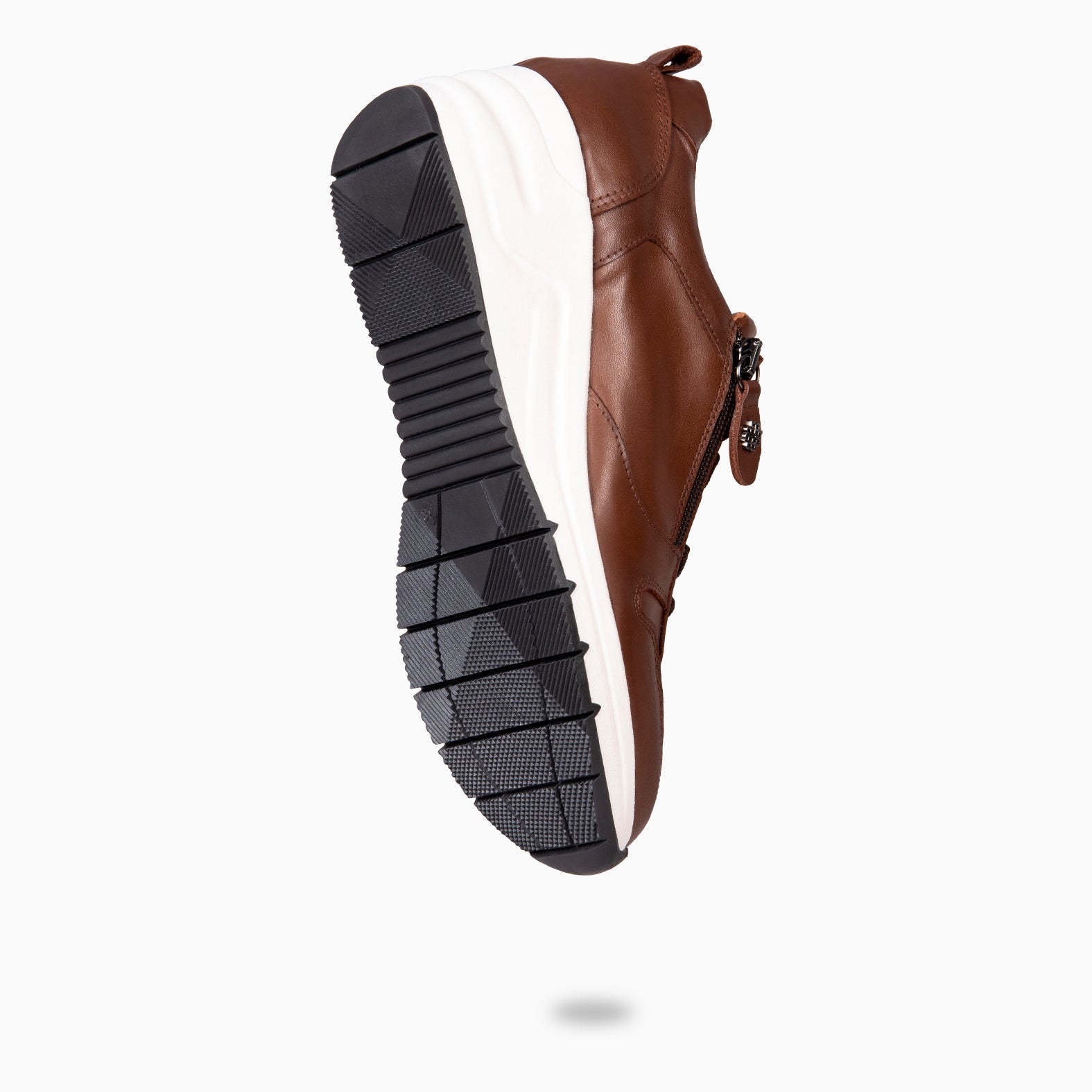 NIMES – Zapatillas deportivas con adorno cremallera MARRON