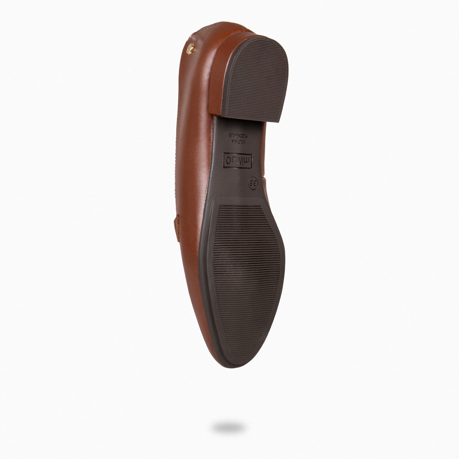 CHAIN – Mocasines planos con adorno metalizado MARRON