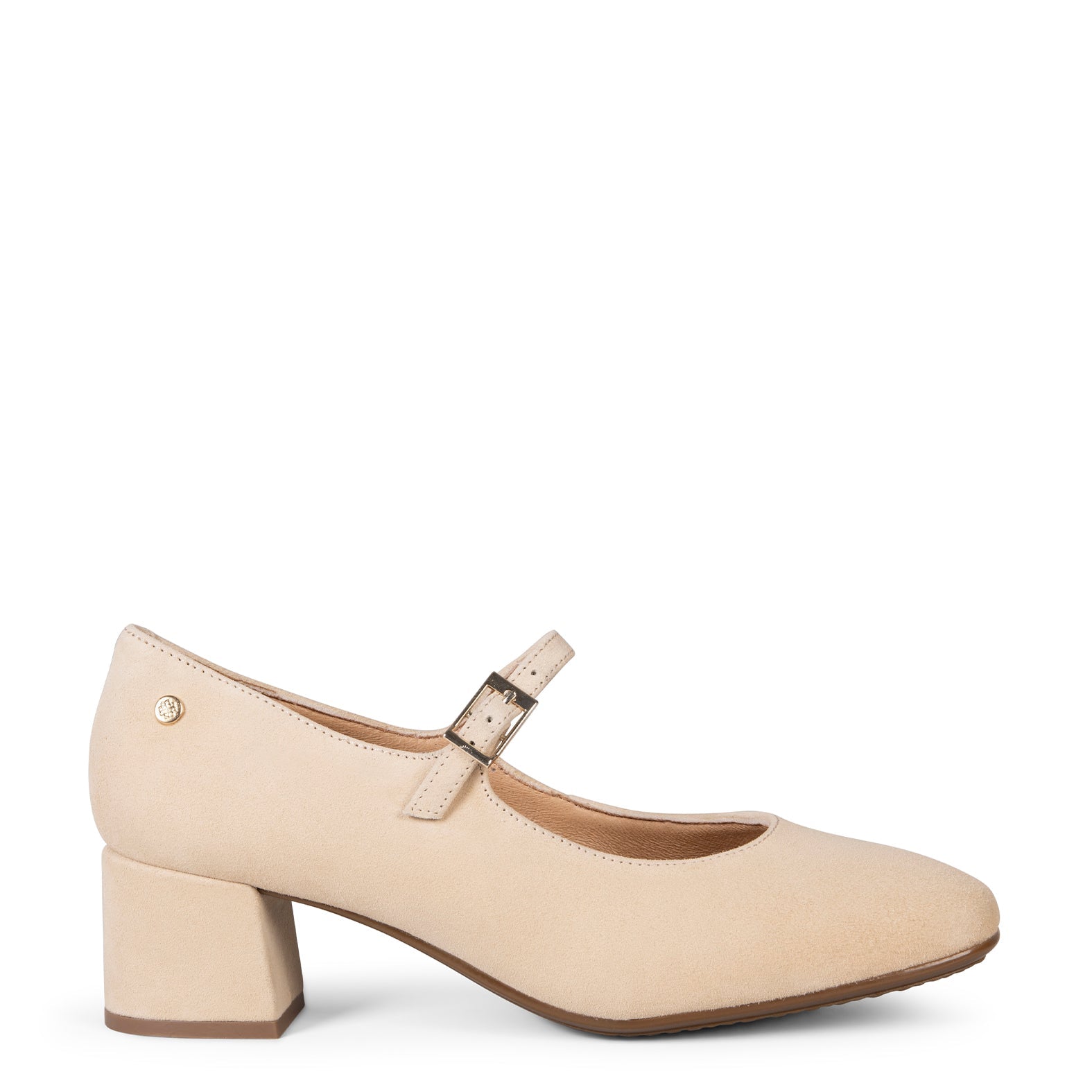BELLA - Zapatos con pulsera y puntera cuadrada BEIGE