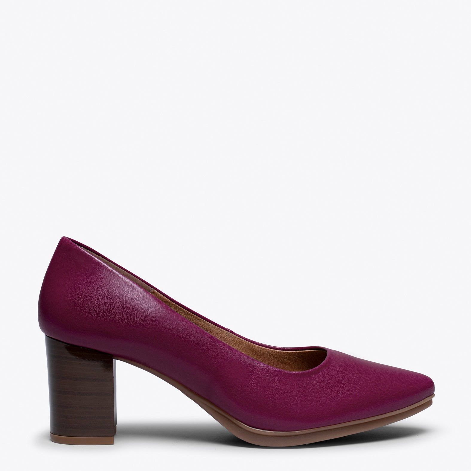 URBAN S SALON - Zapato MORADO con tacón madera