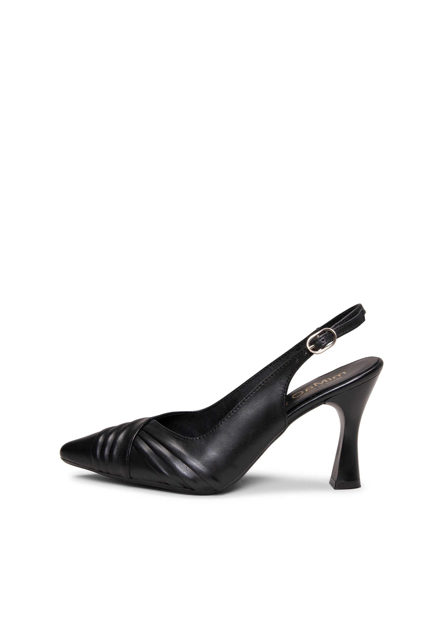 CARLA - Zapato de tacón alto destalonado NEGRO