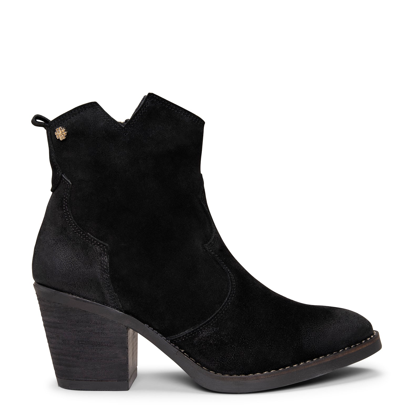 BEDFORD – Botines cowboy con tacón NEGRO