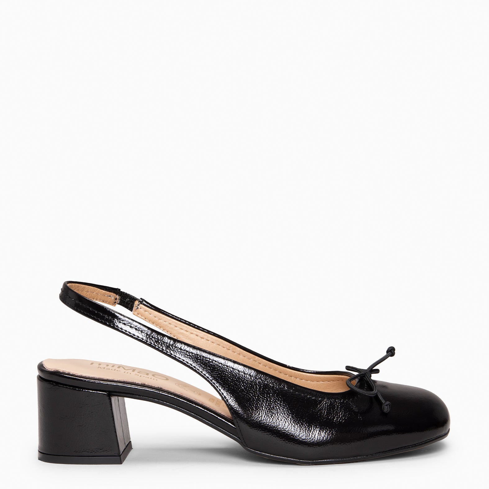 DOROTHY - Zapatos de tacón destalonado Baresoft NEGRO