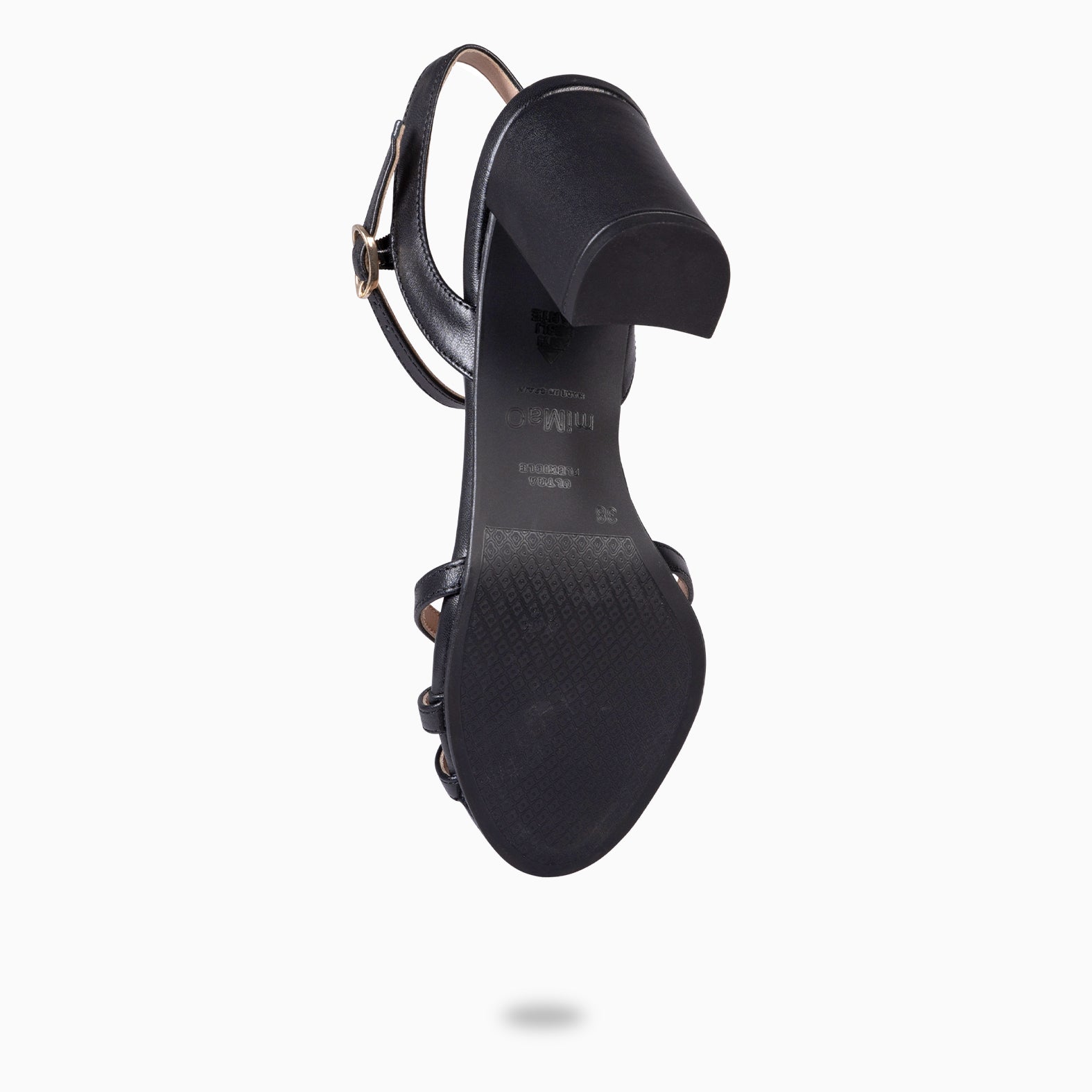 SONIA - SANDALIAS ELEGANTES DE TACÓN ALTO NEGRO
