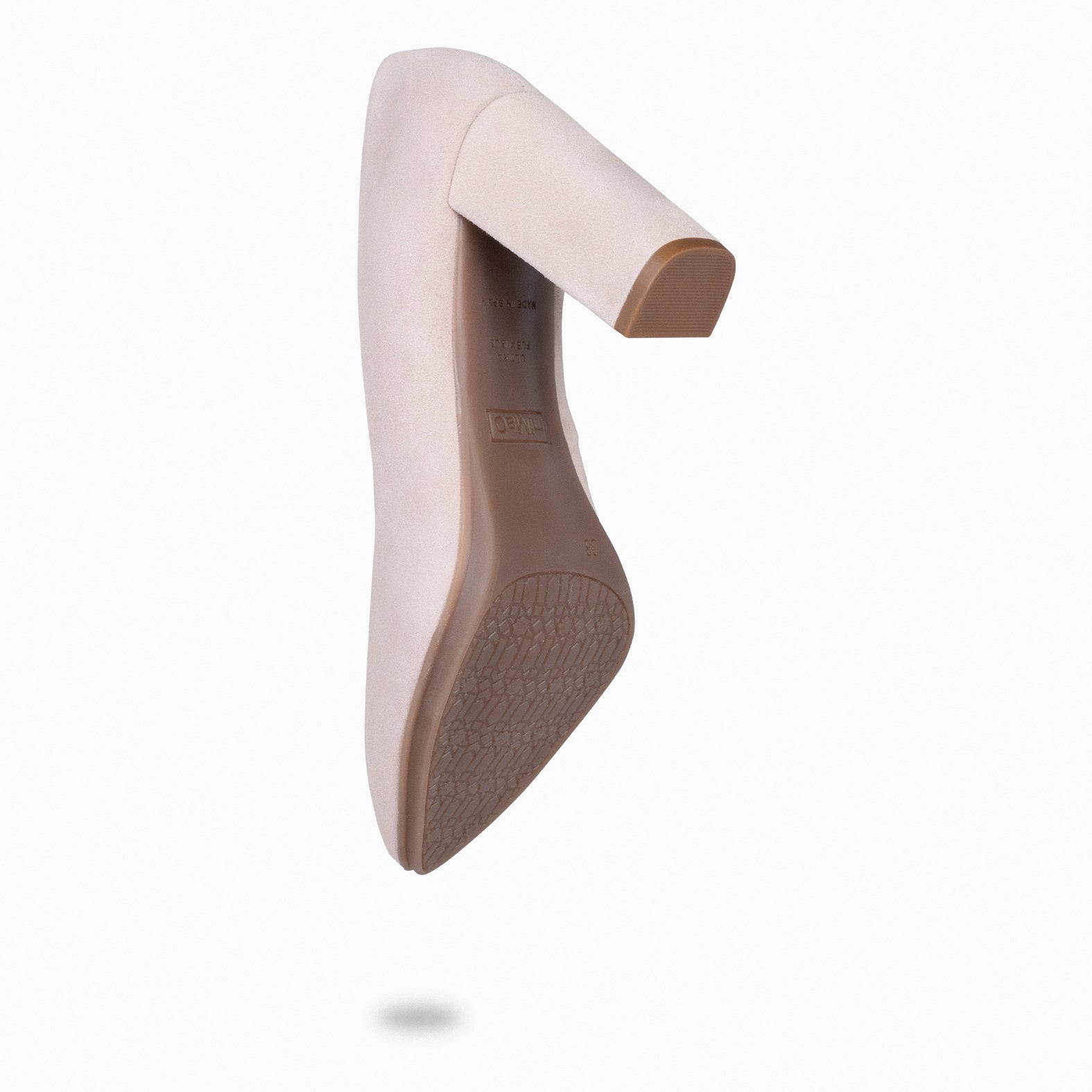 URBAN – Zapatos de tacón alto de ante Rosa Claro