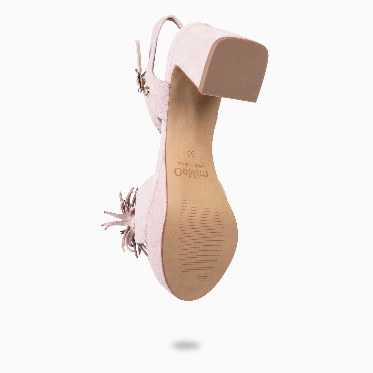 POMPÓN - Sandalias de tacón de vestir ROSA CLARO