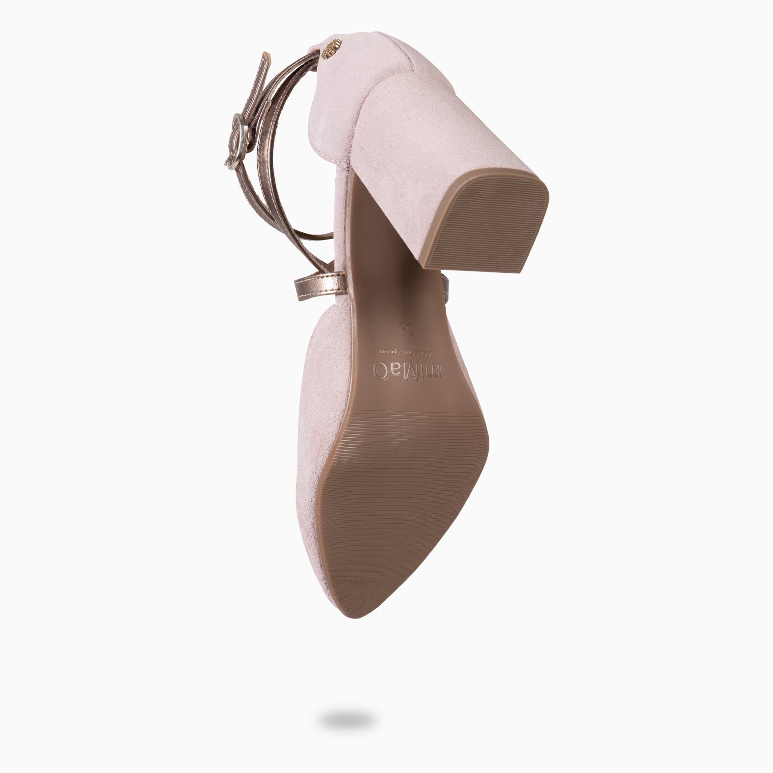 ARIEL - Zapato de tacón ancho ROSA METAL