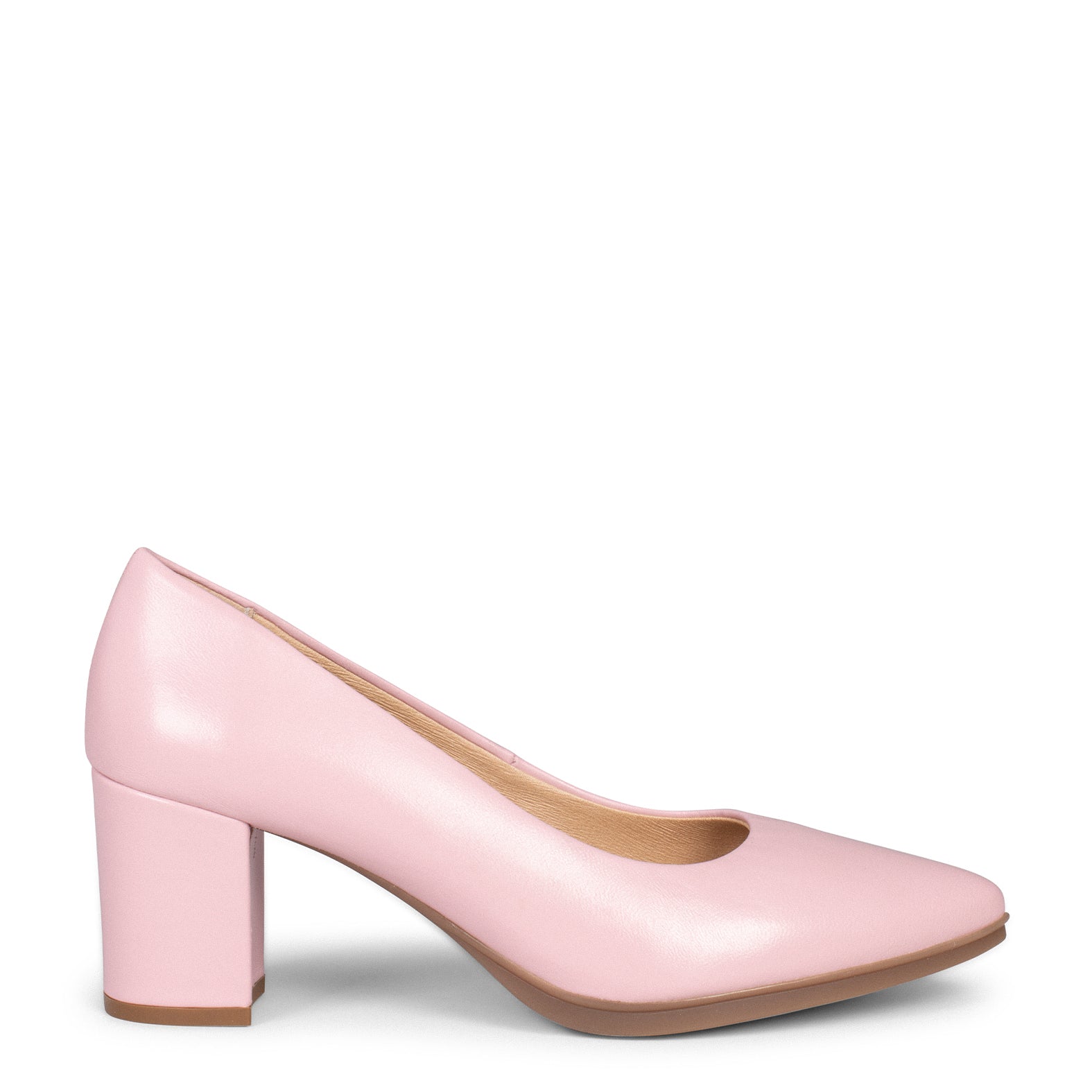 URBAN S SALON - Zapatos de tacón medio de napa ROSA