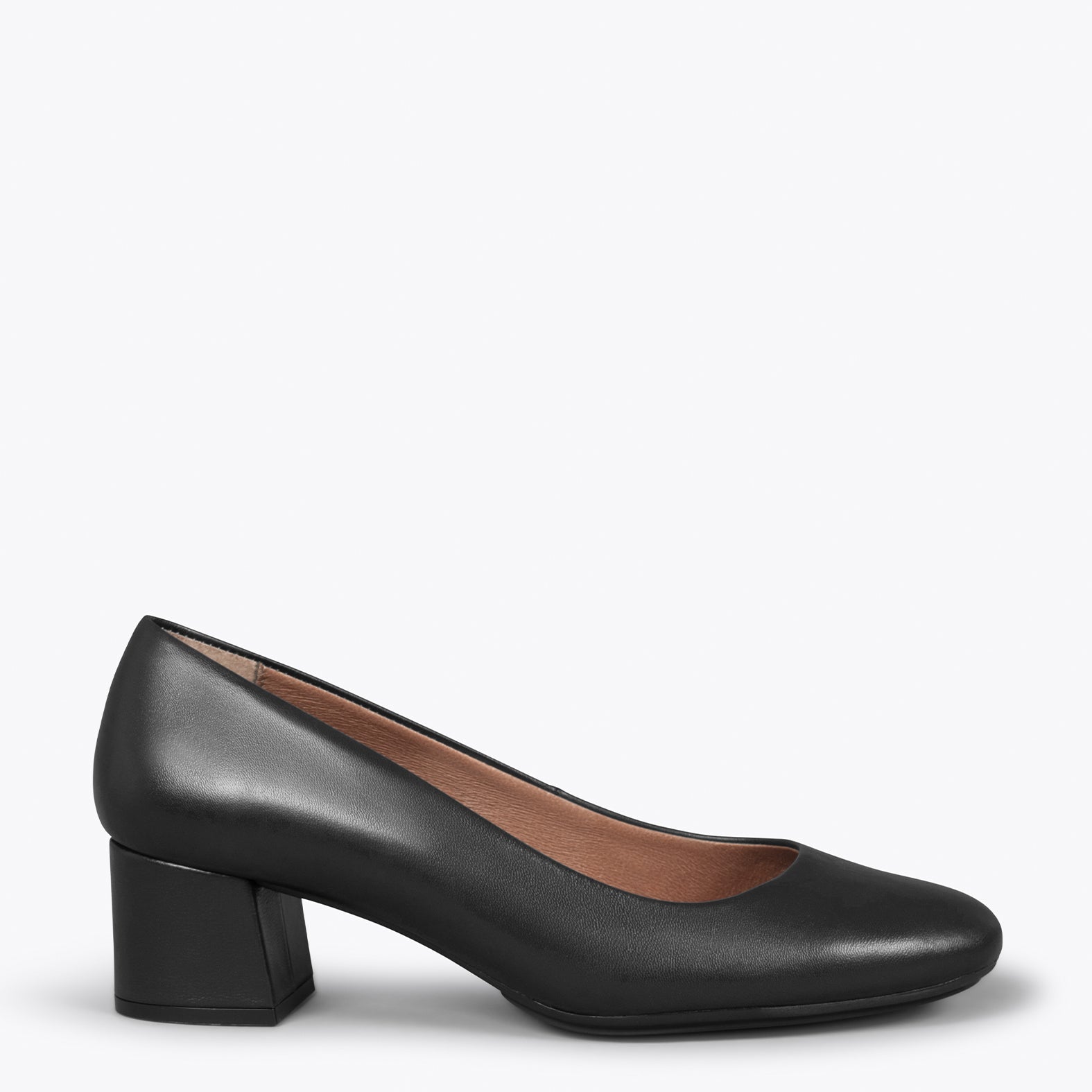 URBAN REDONDO SALON - Zapatos de tacón bajo de napa NEGRO