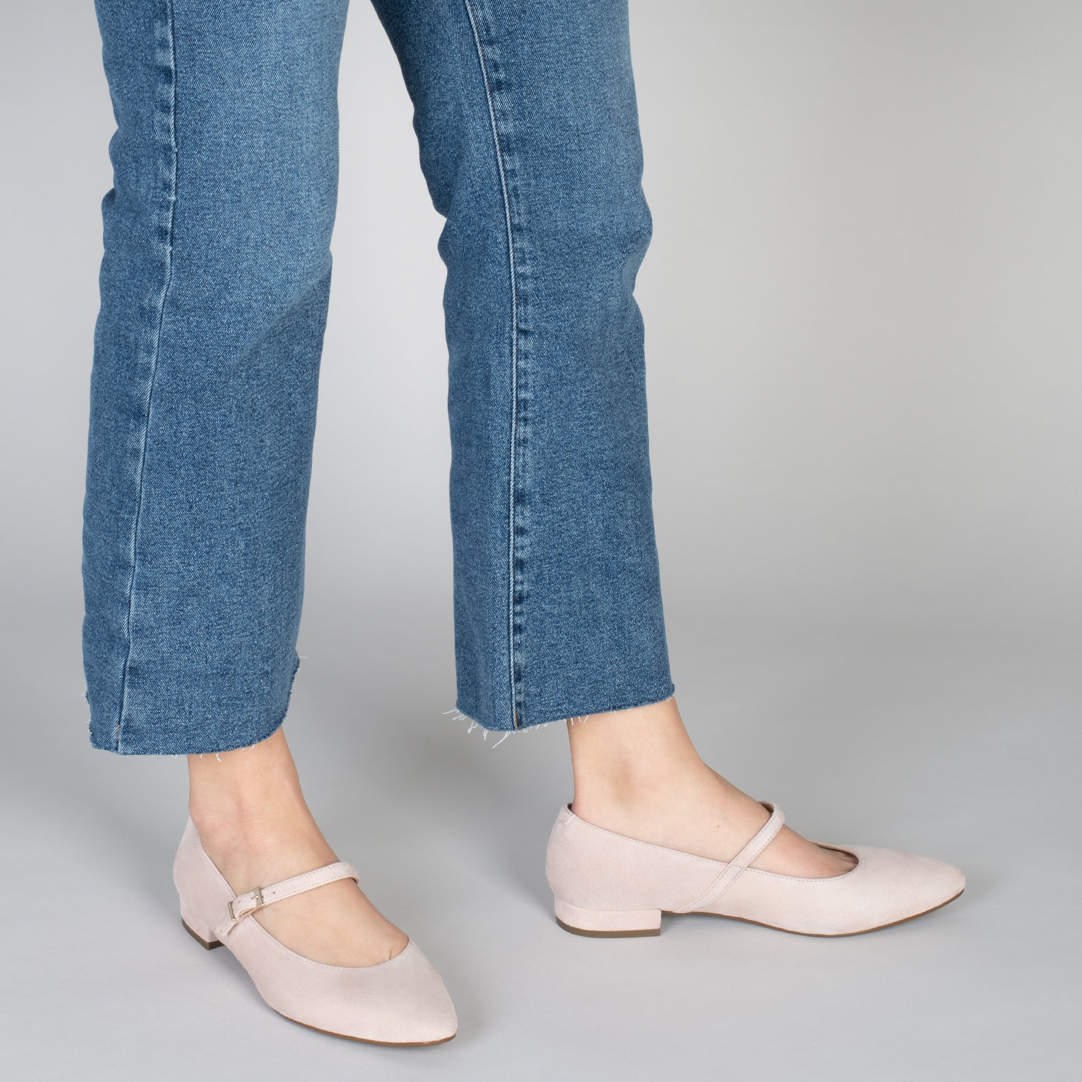 MERCEDITAS - Zapatos planos con hebilla NUDE
