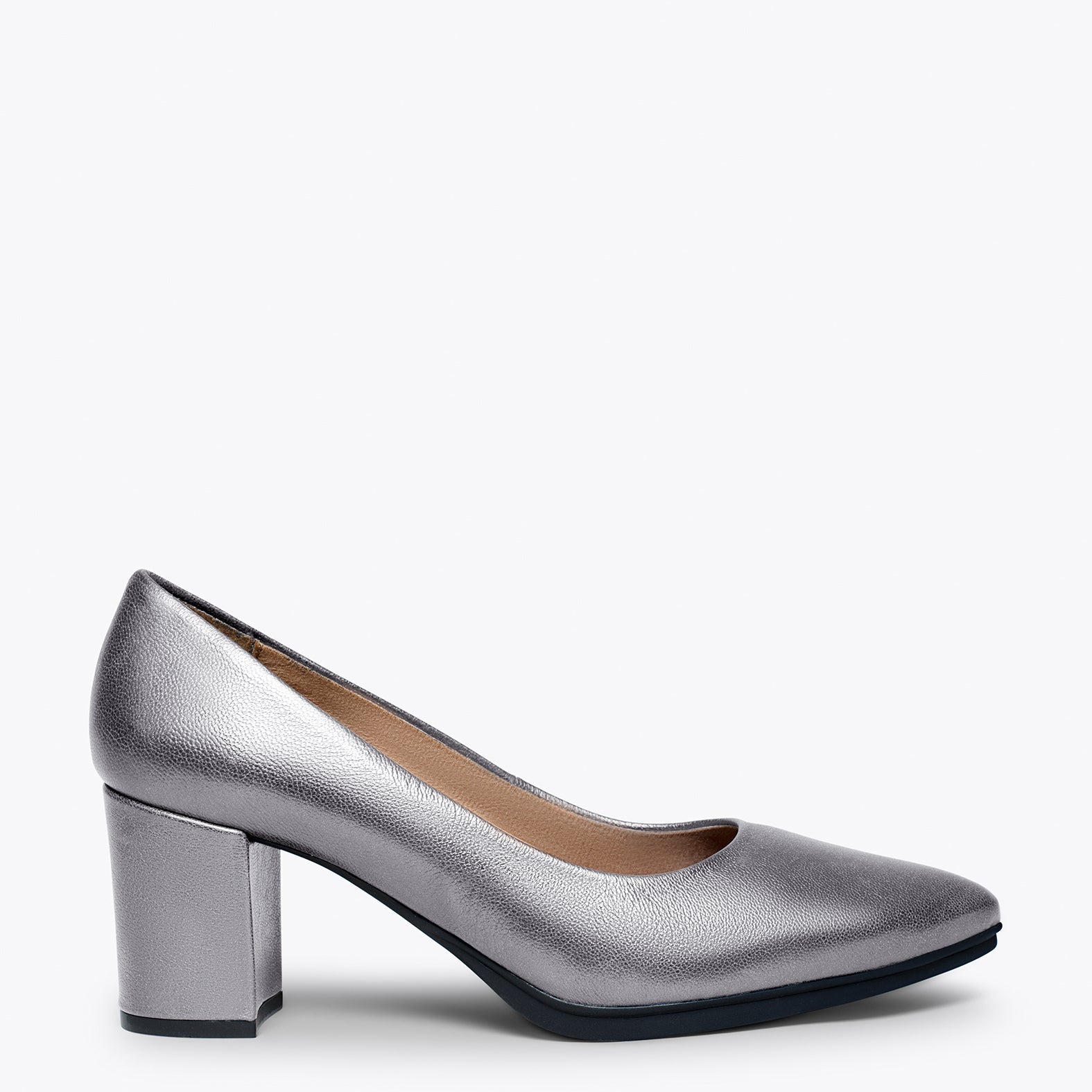 URBAN S SPLASH - Zapatos de piel metalizada PLATEADO