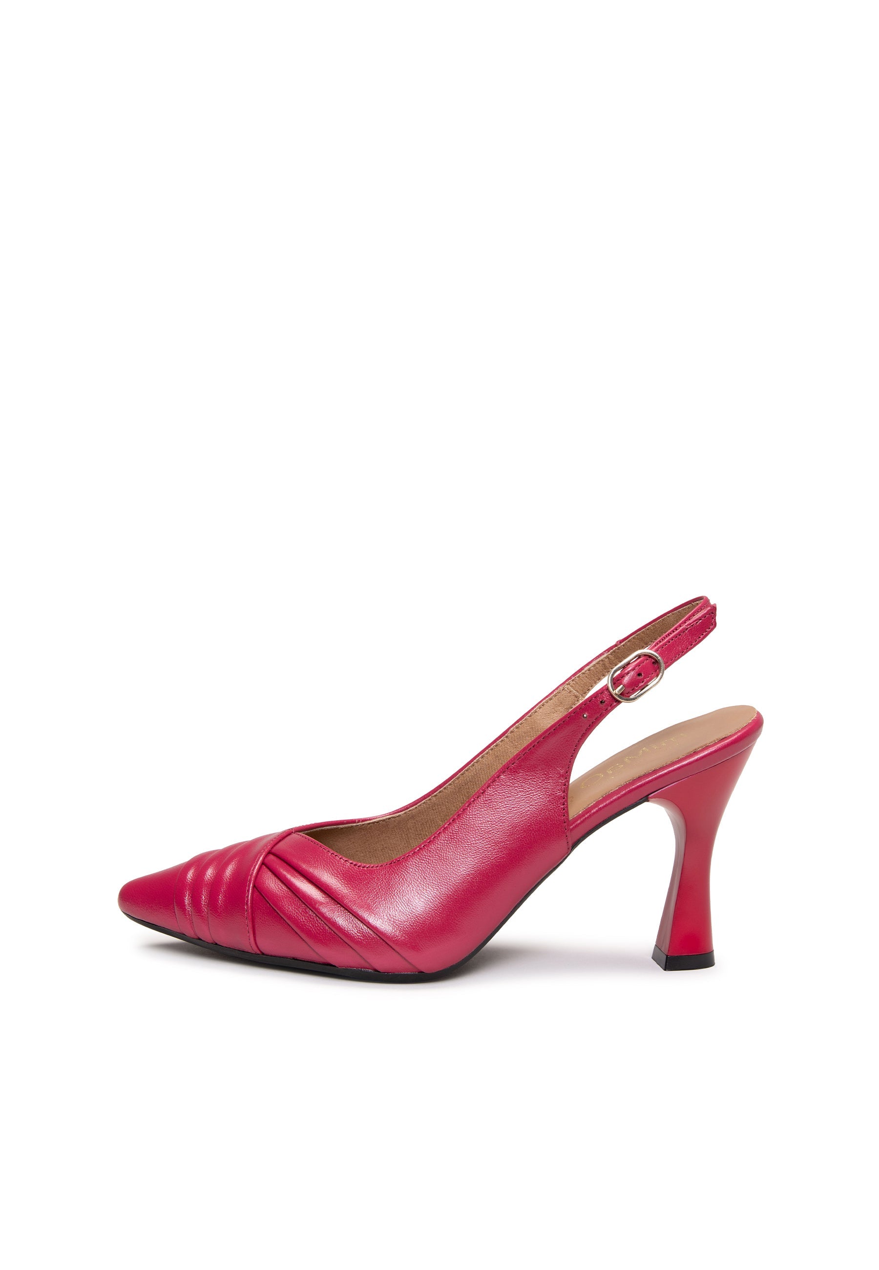 CARLA - Zapato de tacón alto destalonado CEREZA