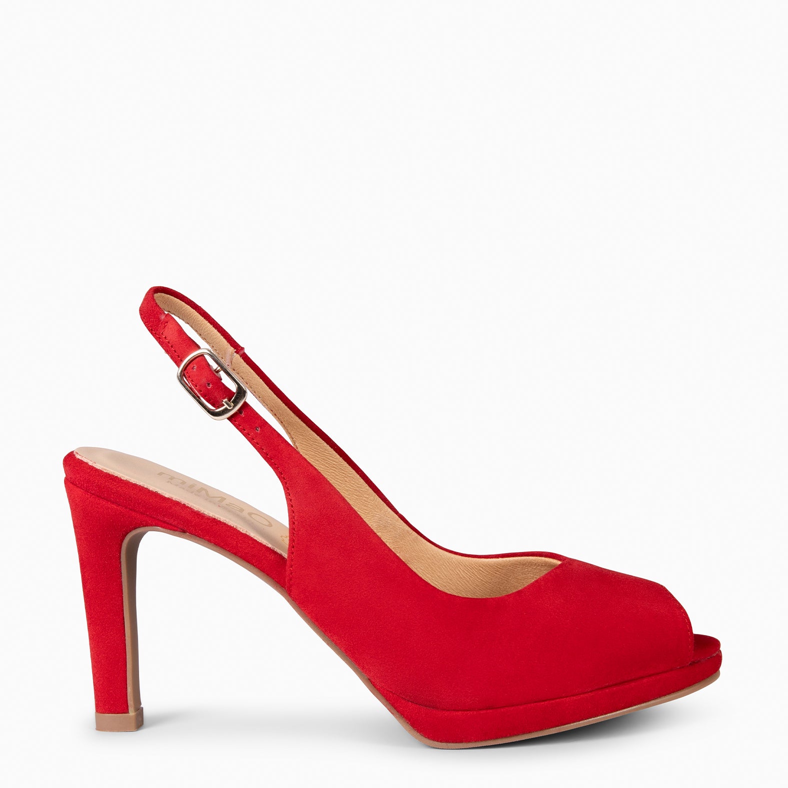 ELSA - Zapatos de tacón alto destalonados ROJO