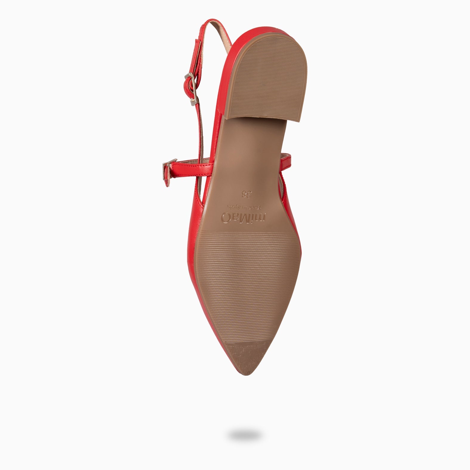 EVA - ZAPATOS ELEGANTES DESTALONADOS ROJO
