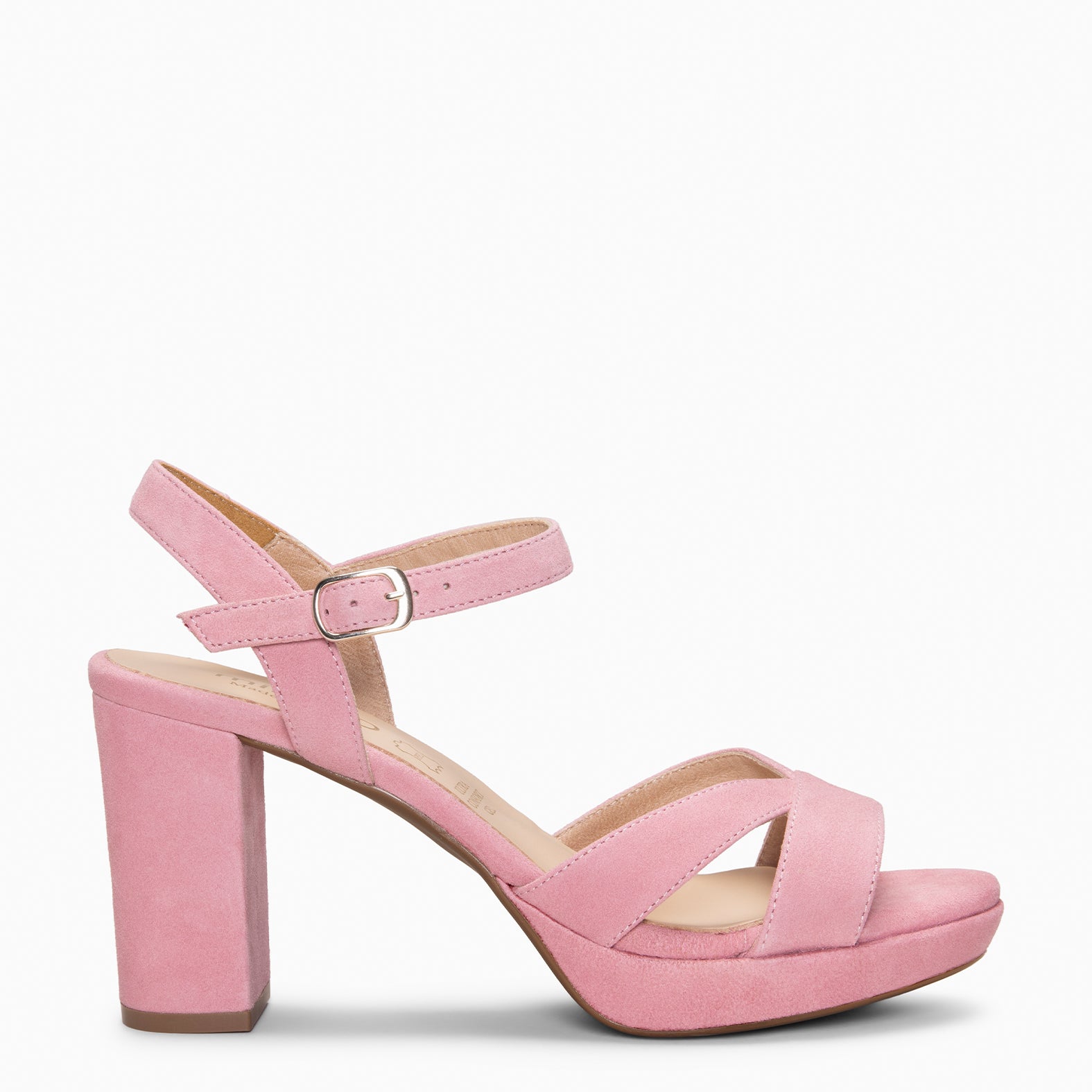 PARIS – Sandalias de fiesta con tacón alto y plataforma ROSA