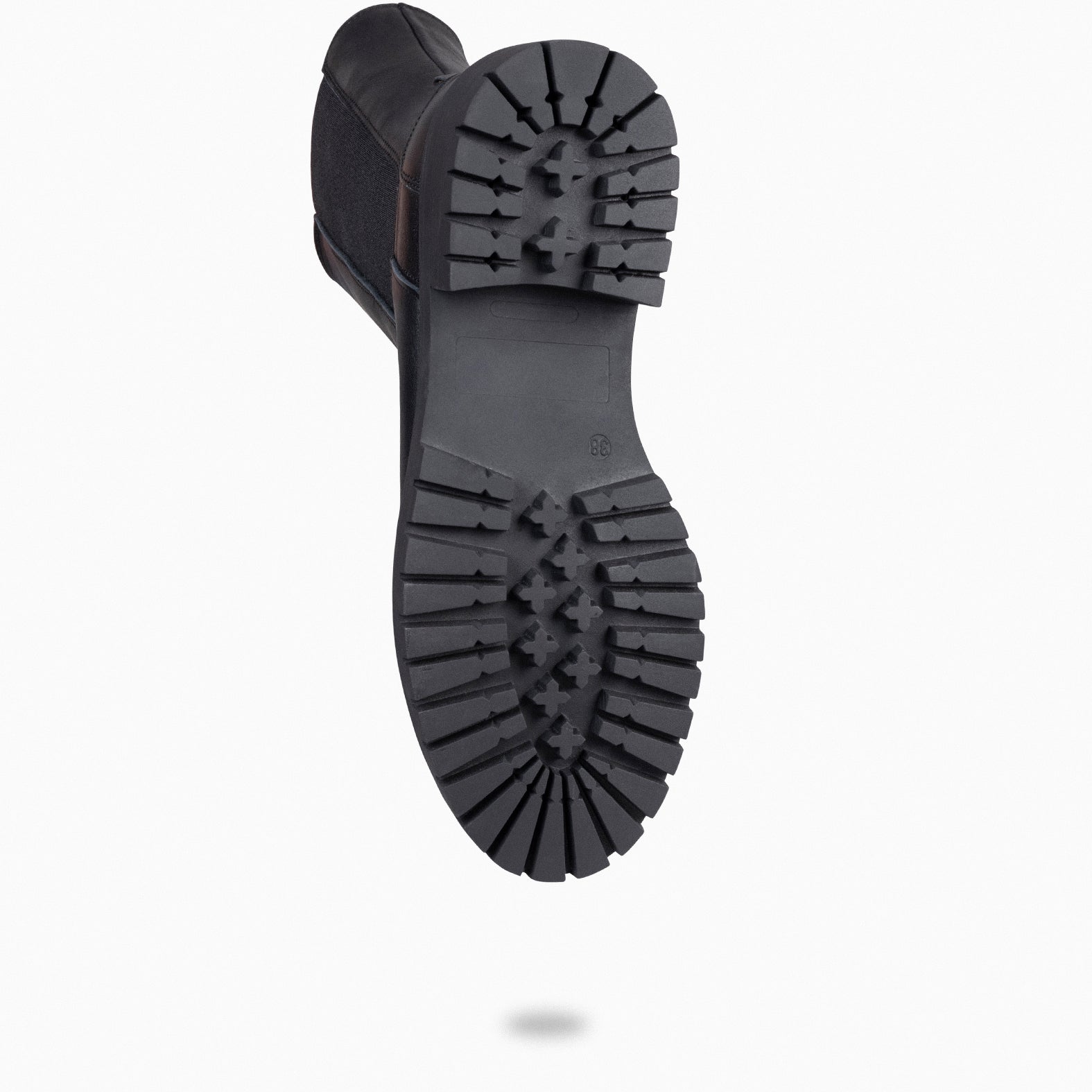 STAMFORD - Botines Chelsea NEGROS con Plataforma Track