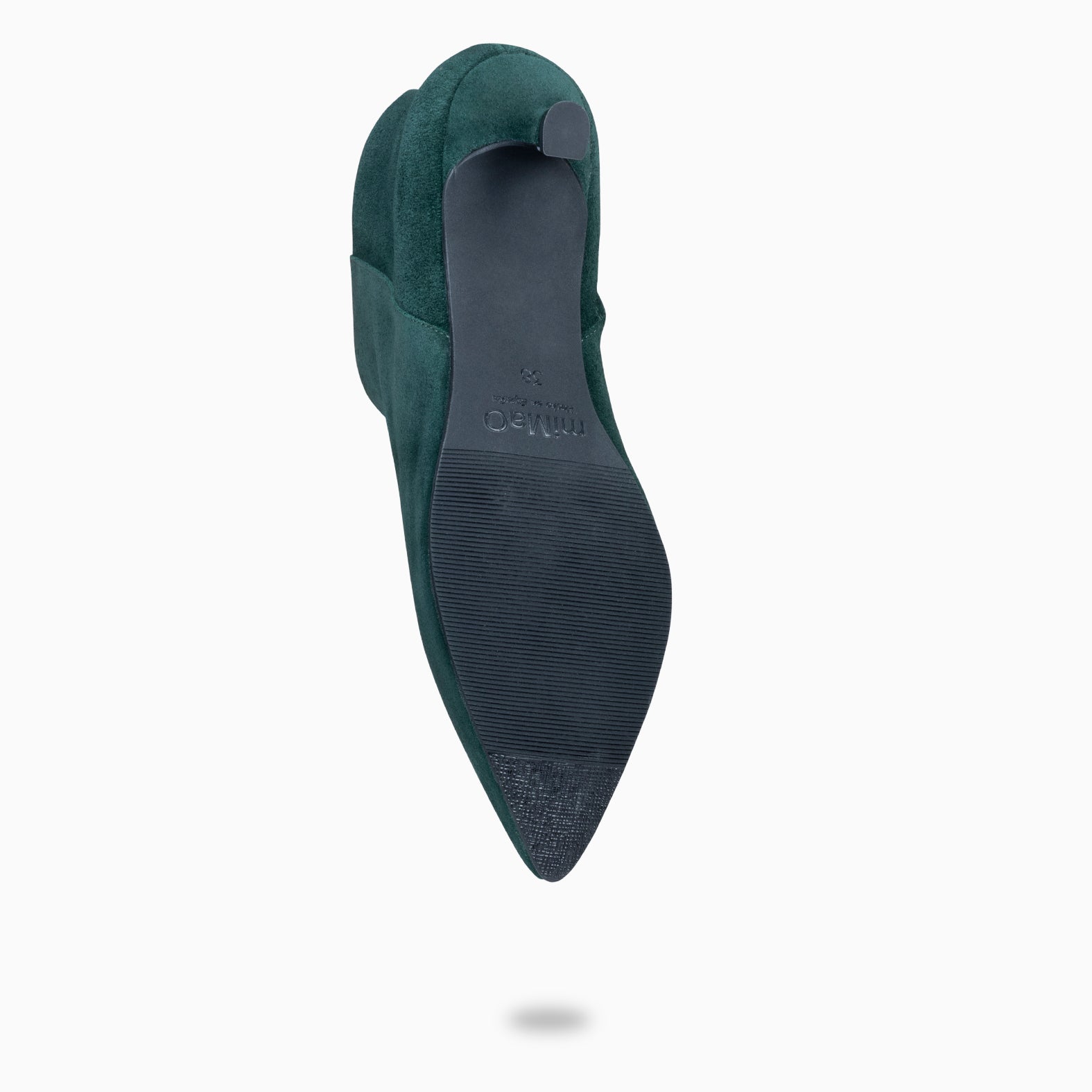 ROYAL - Botines tacón bajo VERDE serraje