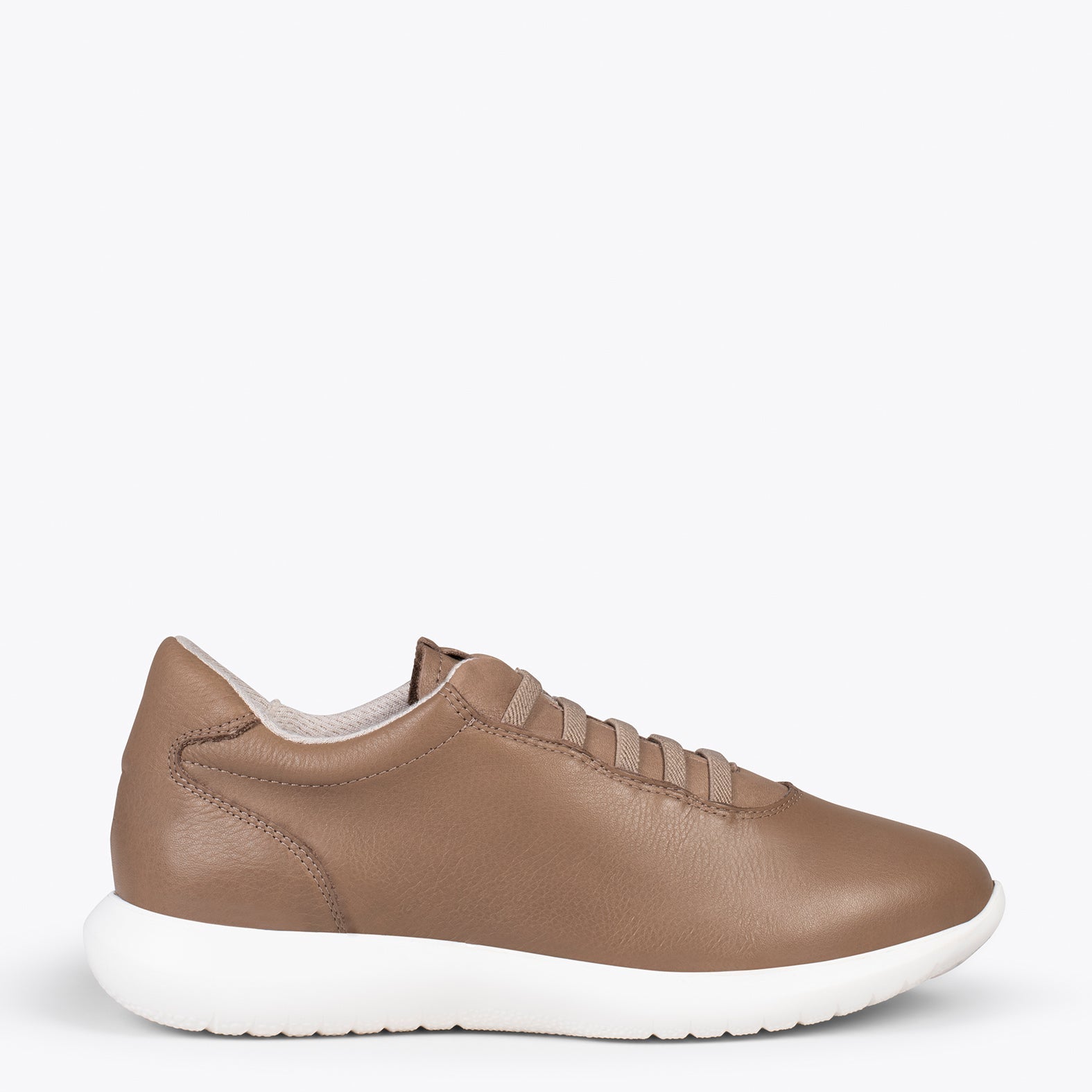 CHICAGO – Zapatillas elásticas sin cordones TAUPE