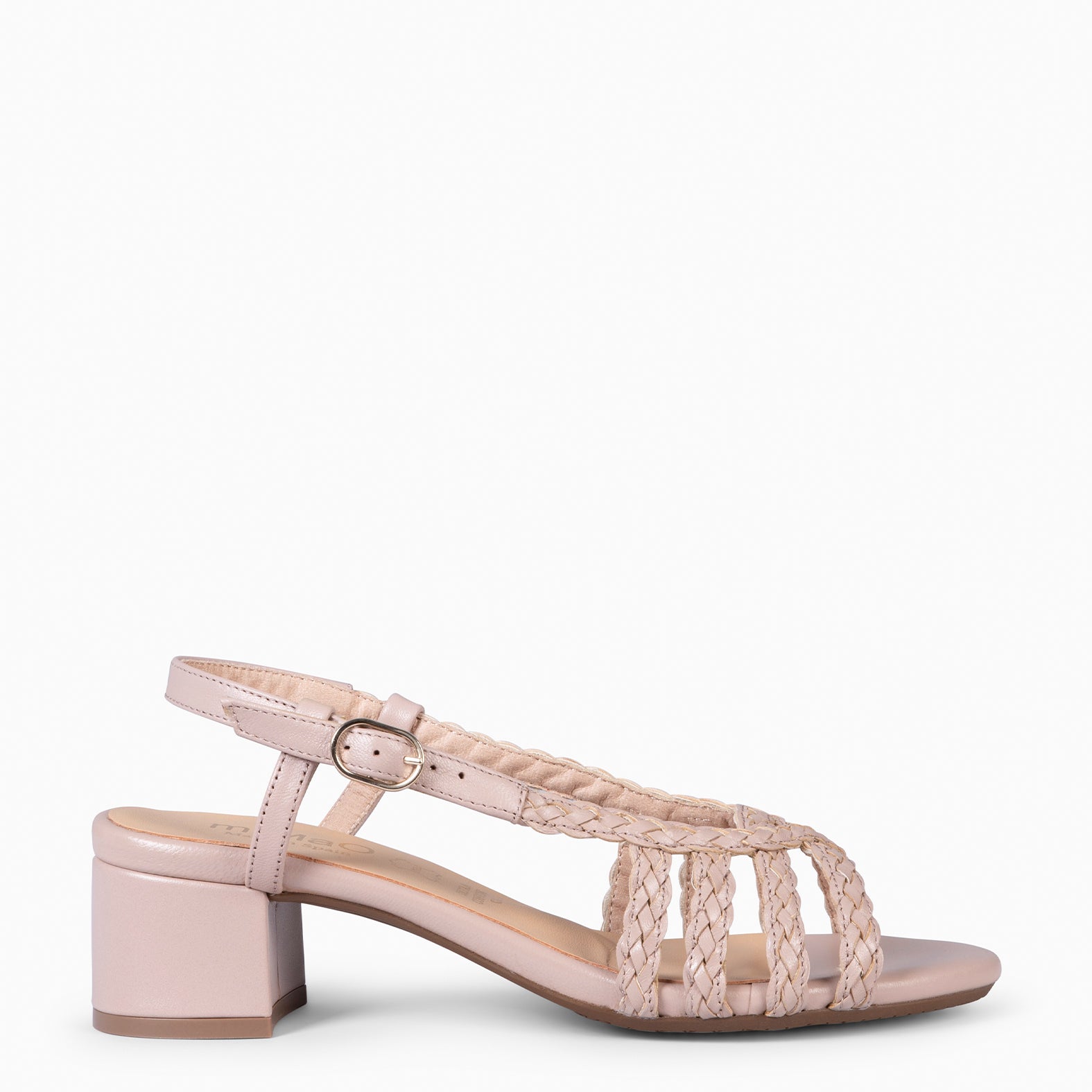 LINA - Sandalias de tacón ancho ROSA CLARO