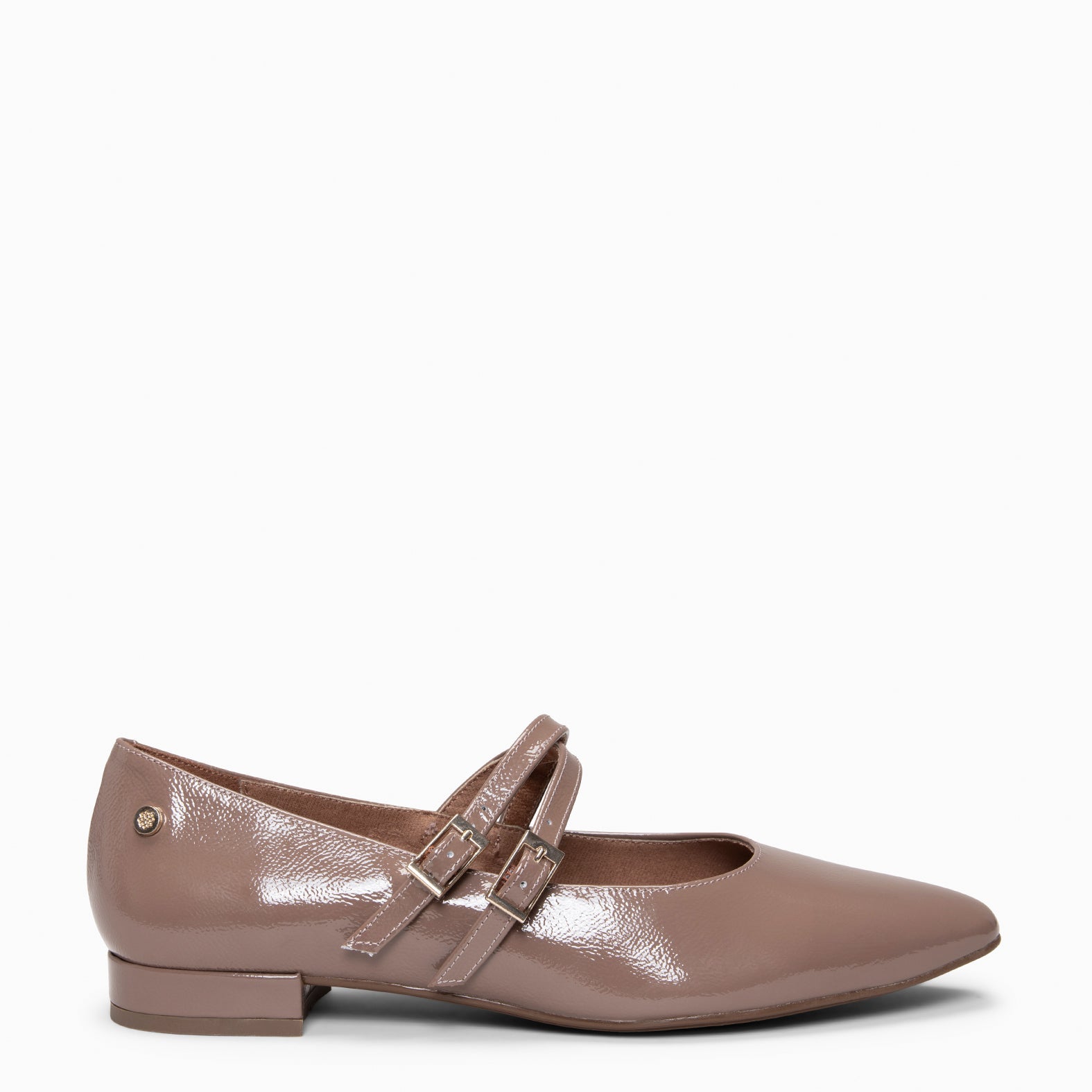 Alana - Merceditas con tacón bajo TAUPE