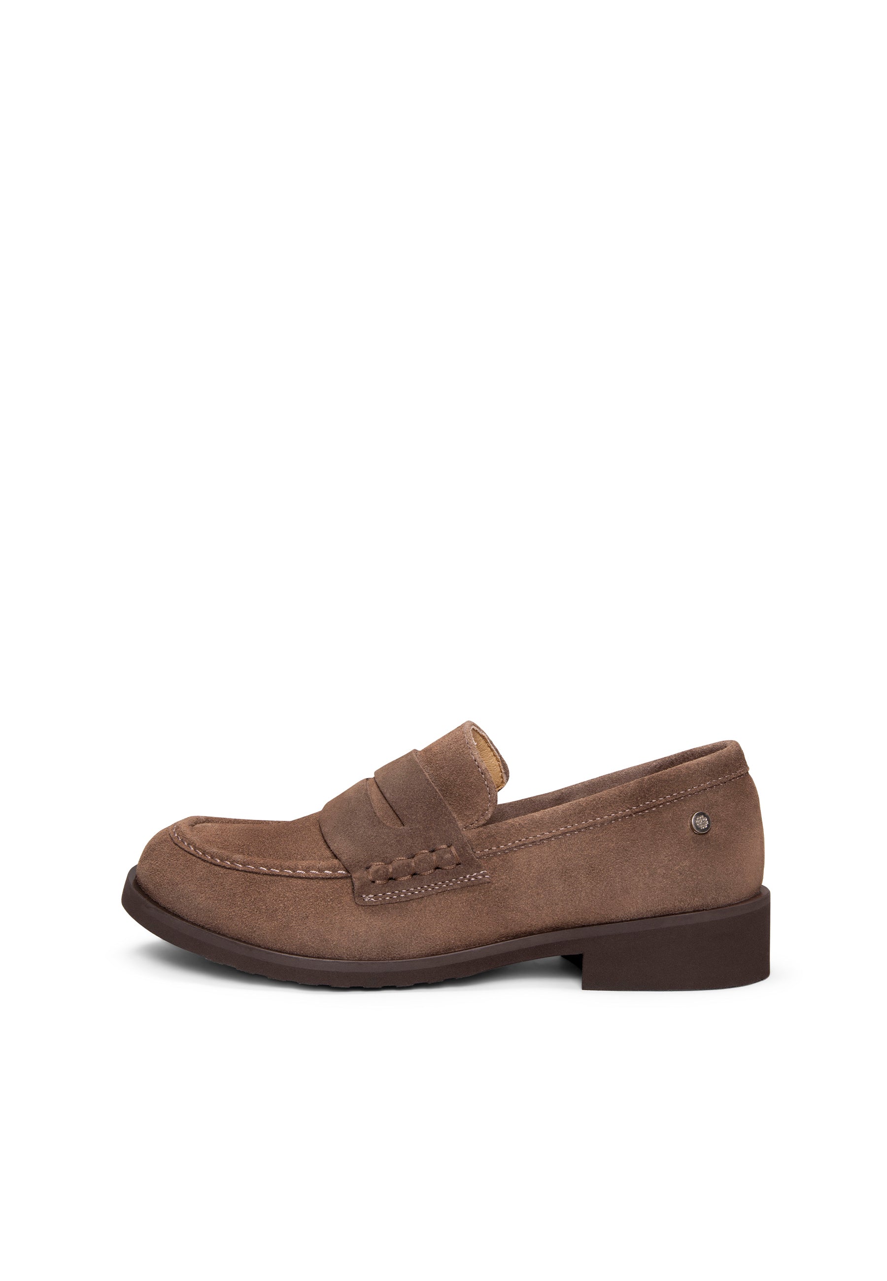 HARVARD - Mocasines planos de piel TAUPE