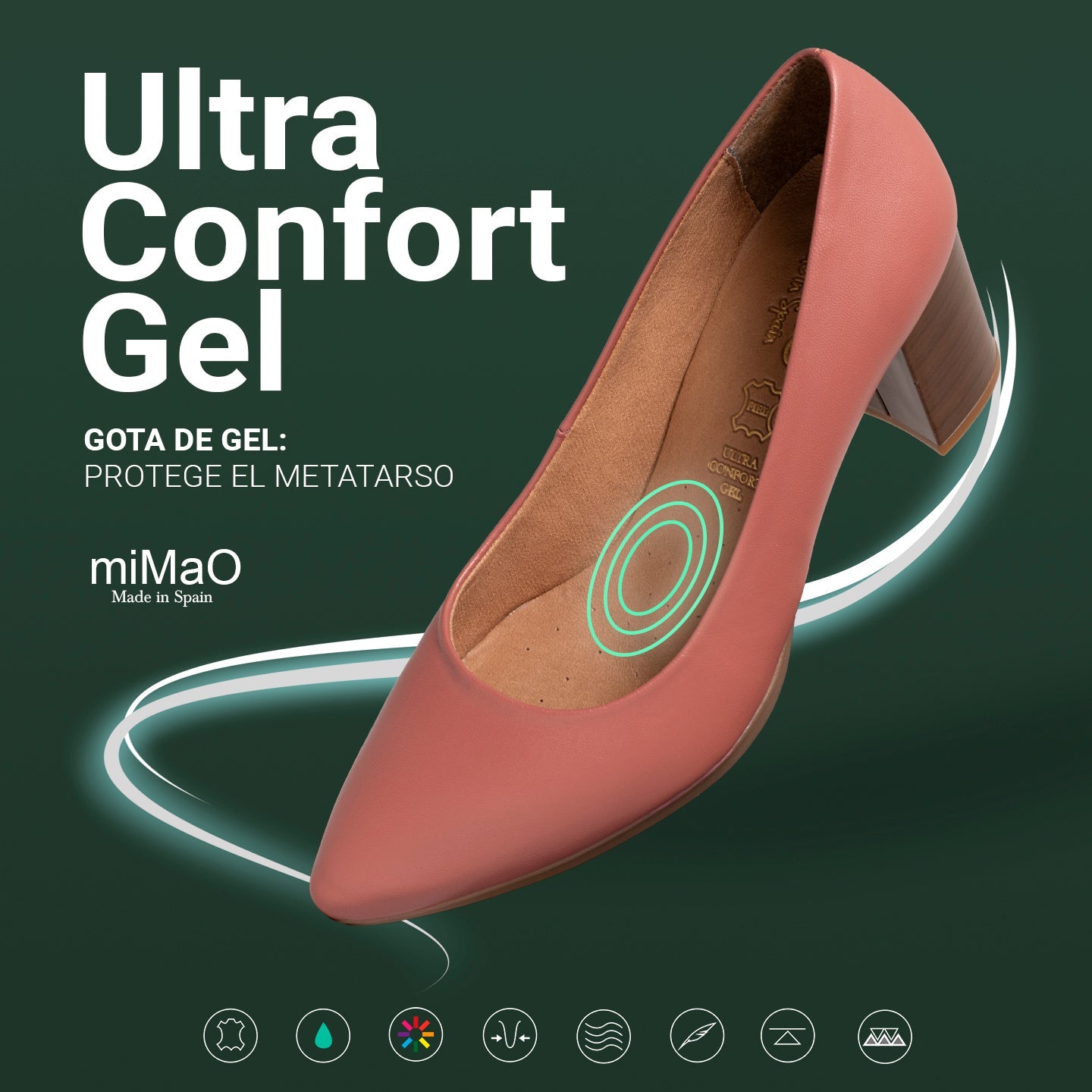 URBAN S SALON Zapatos TAUPE con tacón madera