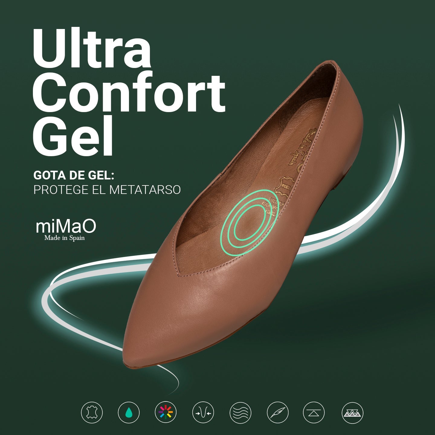 URBAN CUÑA - Zapatos CAMEL con cuña interna