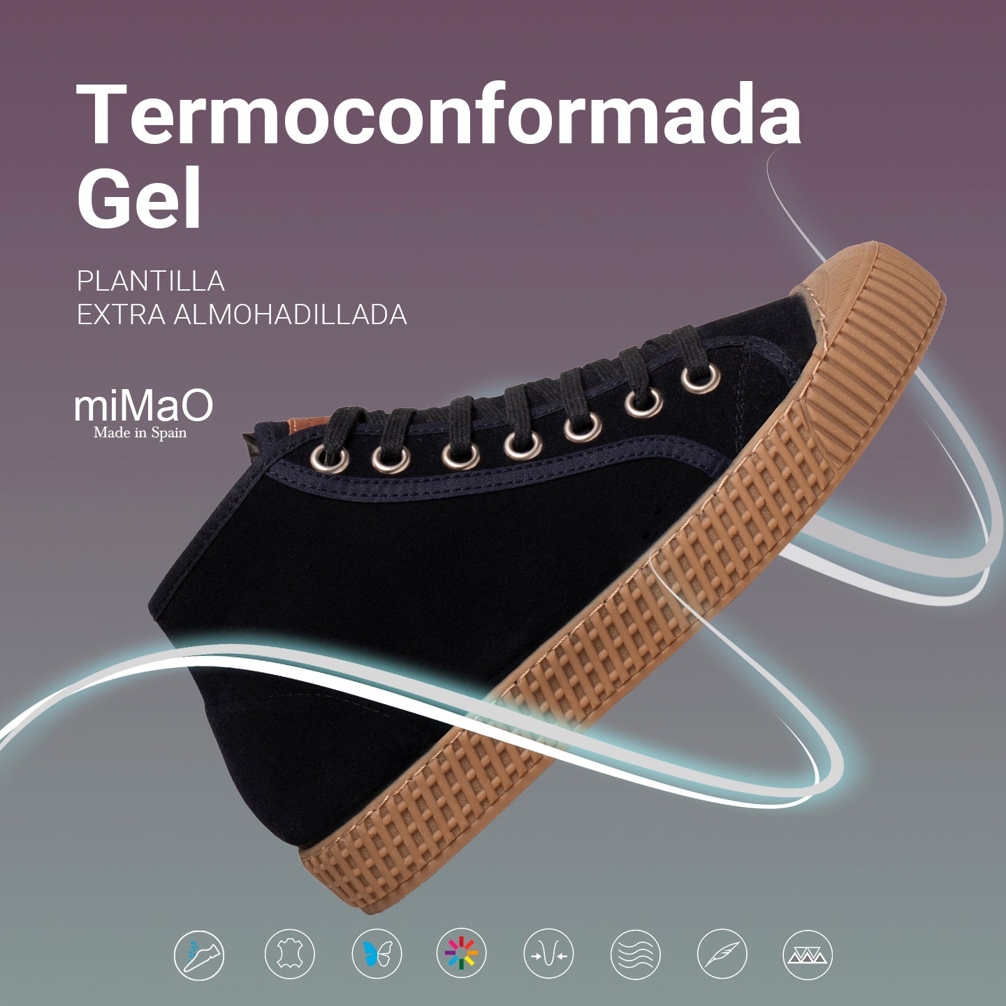 JUMP - Zapatillas de mujer Hidrófugas NEGRO