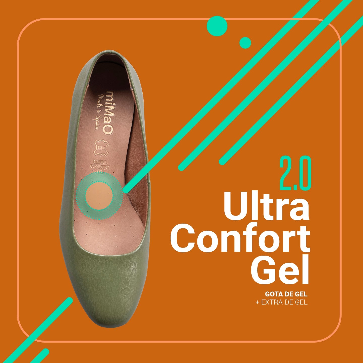 URBAN XS Zapatos de tacón bajo de napa MAQUILLAJE