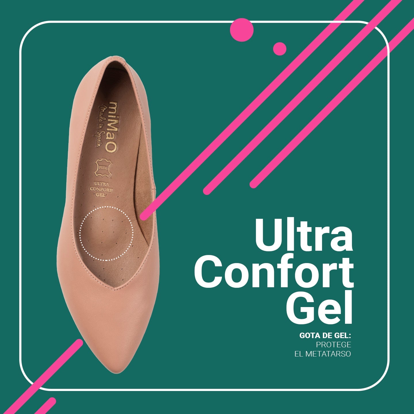 URBAN CUÑA - Zapatos con cuña interna NUDE