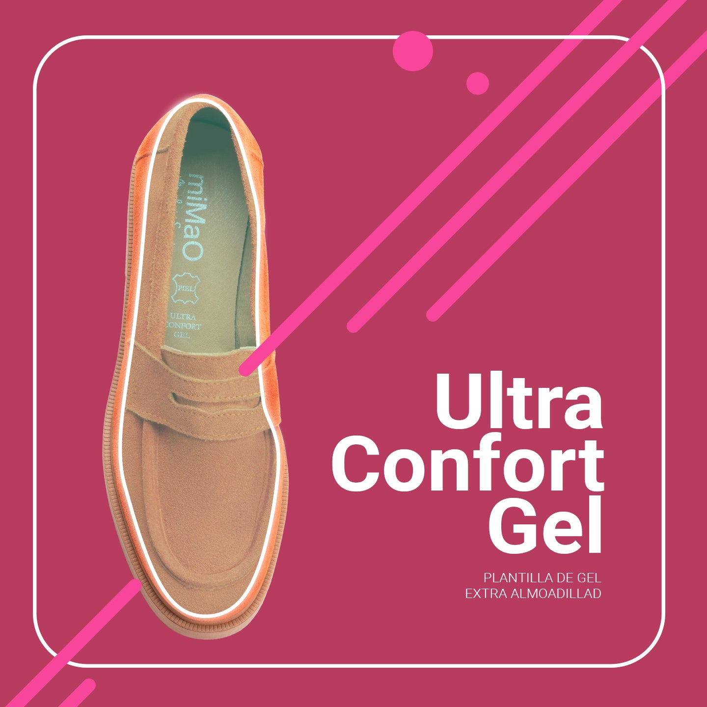CASUAL - Mocasines básicos con antifaz NARANJA