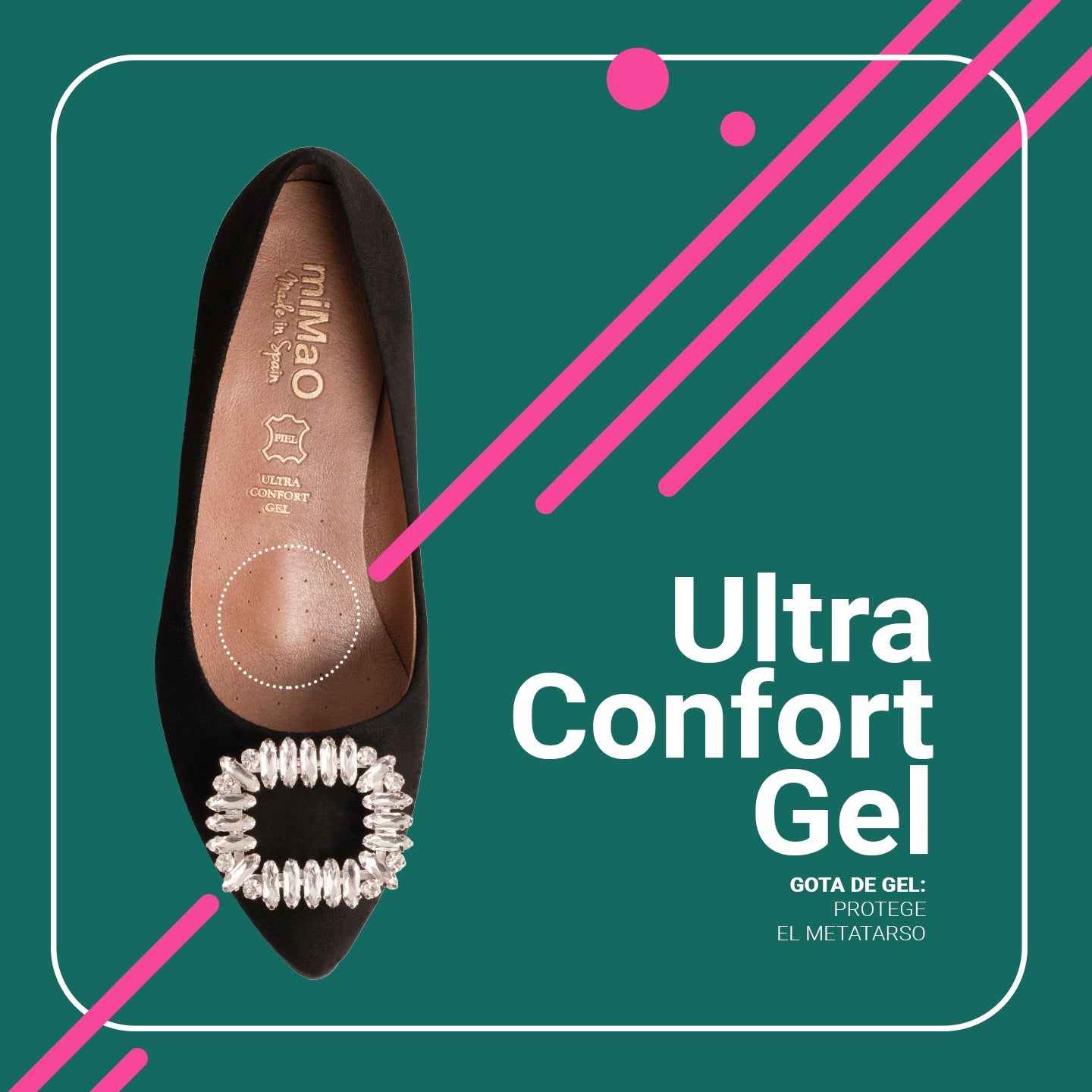 URBAN S CRISTAL - Zapatos de tacón con pedrería NEGRO