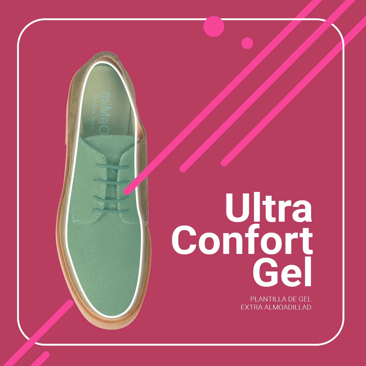 BLUCHER – Zapatos de cordones para mujer VERDE