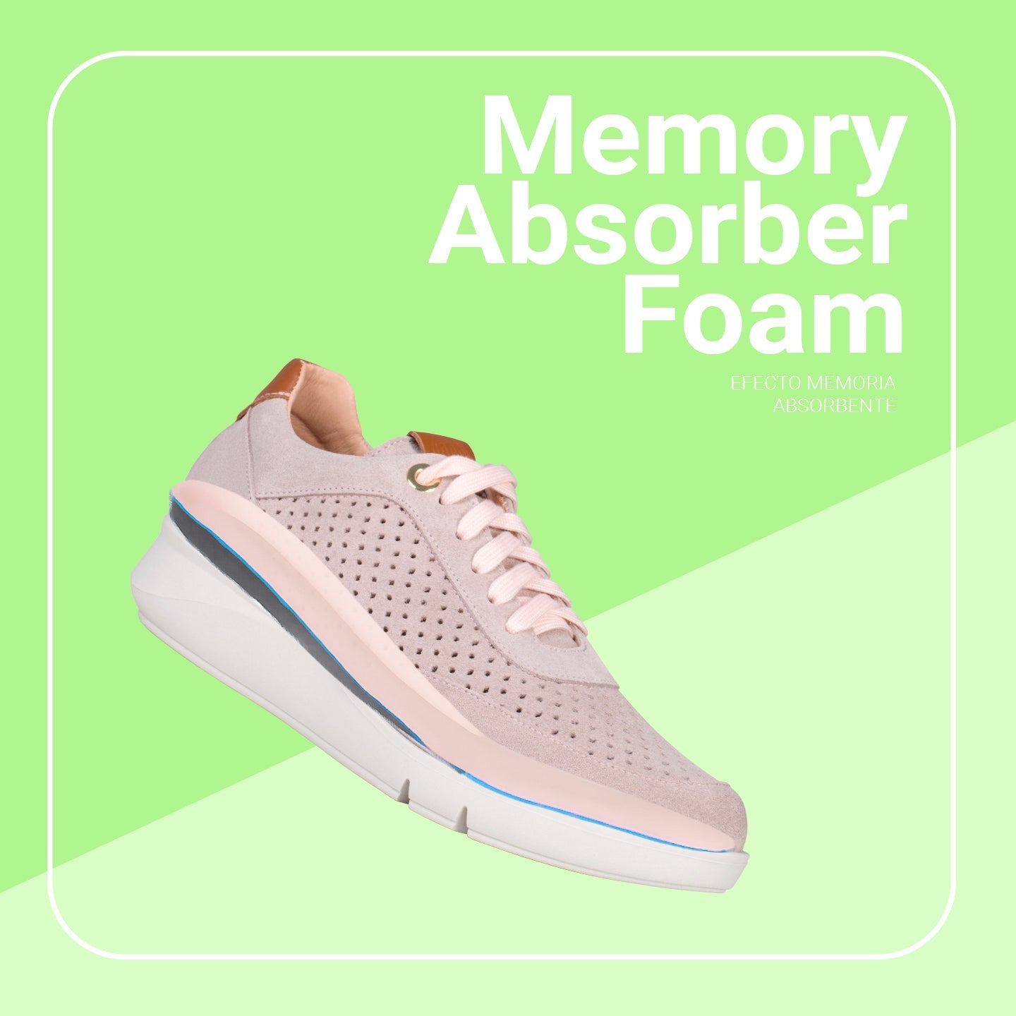 BLUCHER DEPORTIVO - Zapatillas con cuña para mujer NUDE