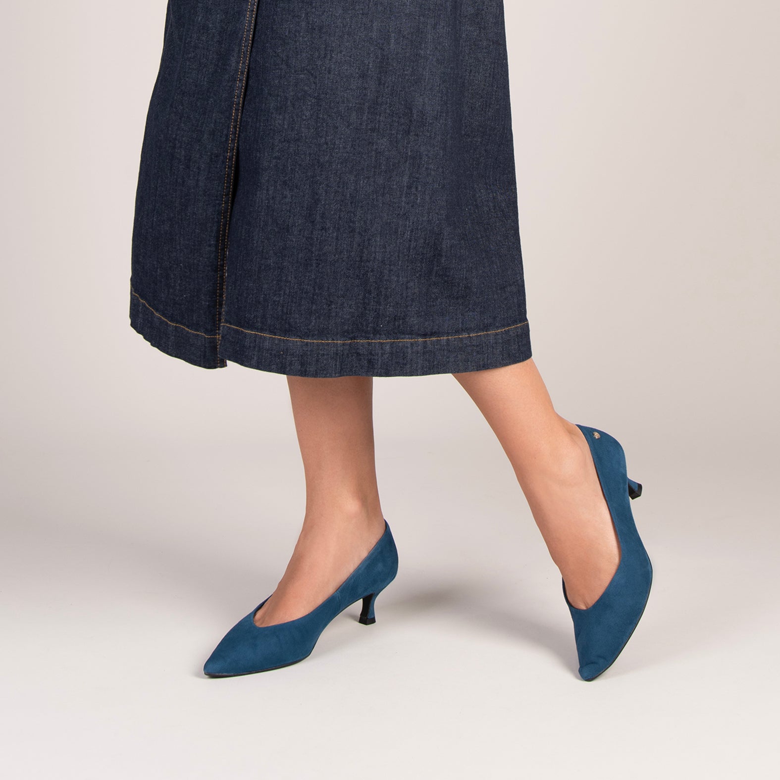 ESTHER  - Tacón chupete de mujer AZUL
