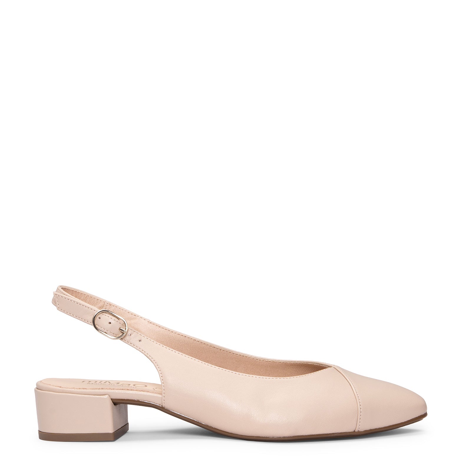 MARTINA - Zapatos Destalonados con puntera cruzada BEIGE