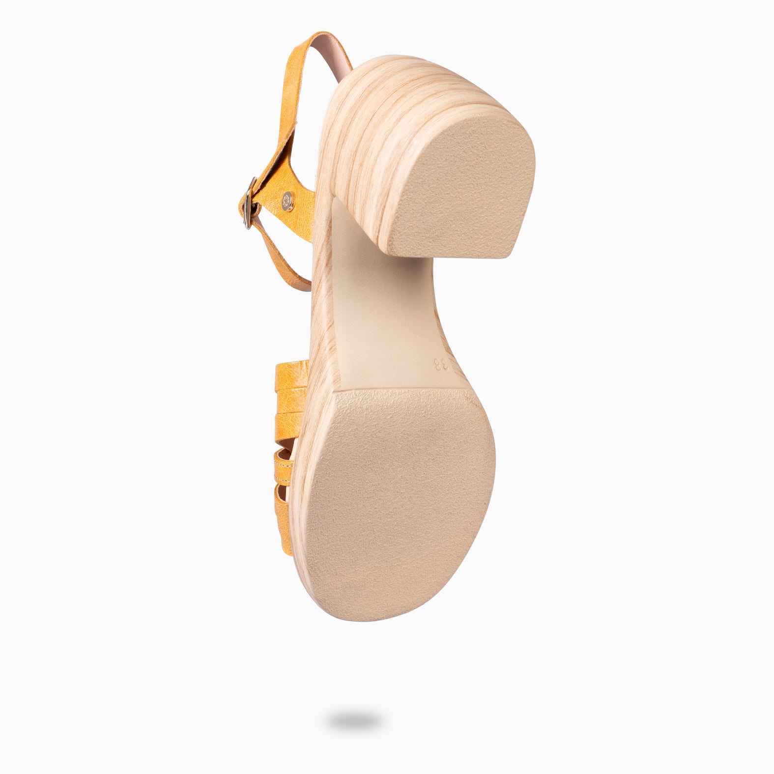 LANCY - SANDALIAS CASUAL DE TACÓN AMARILLO