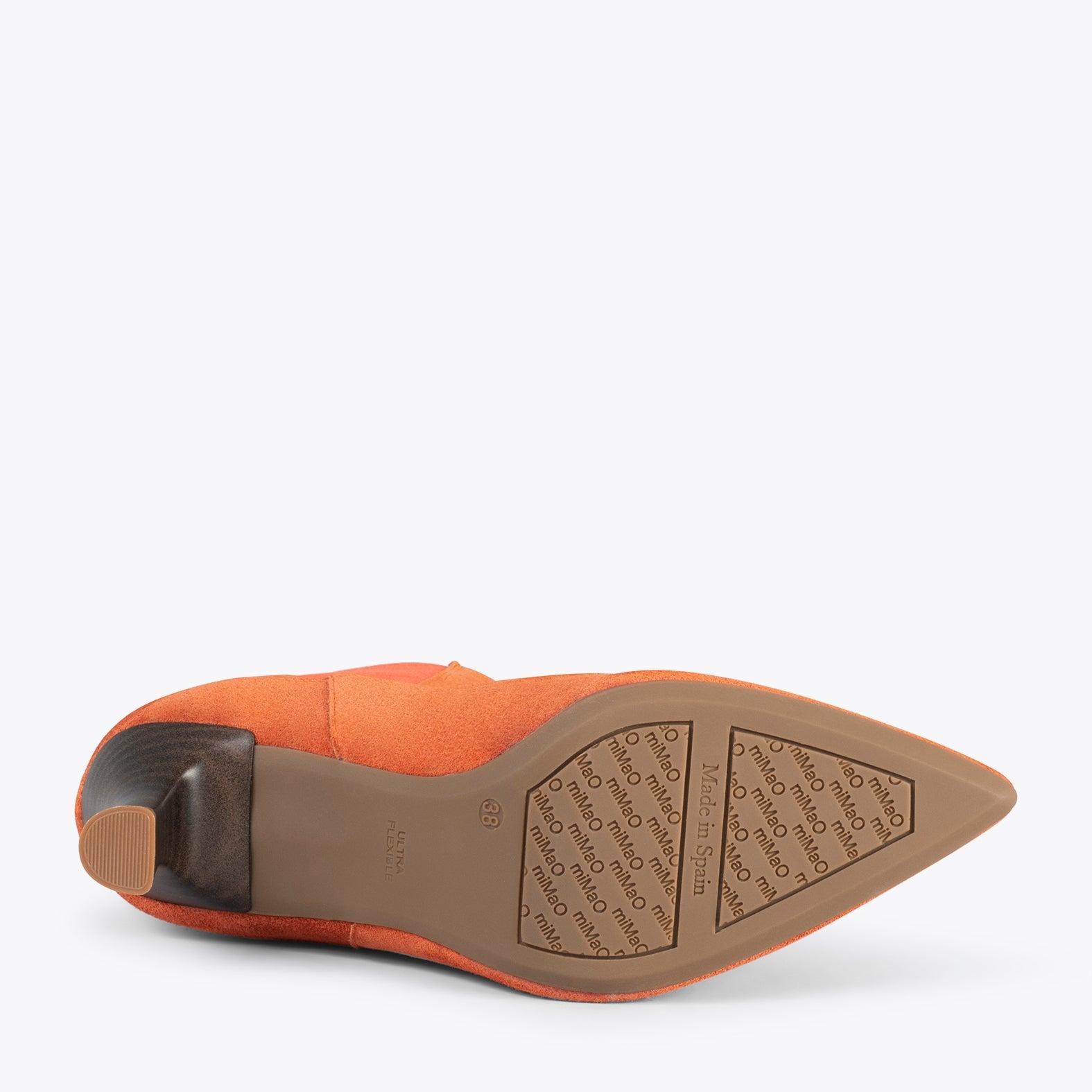 CHIC – Botines chelsea con tacón NARANJA