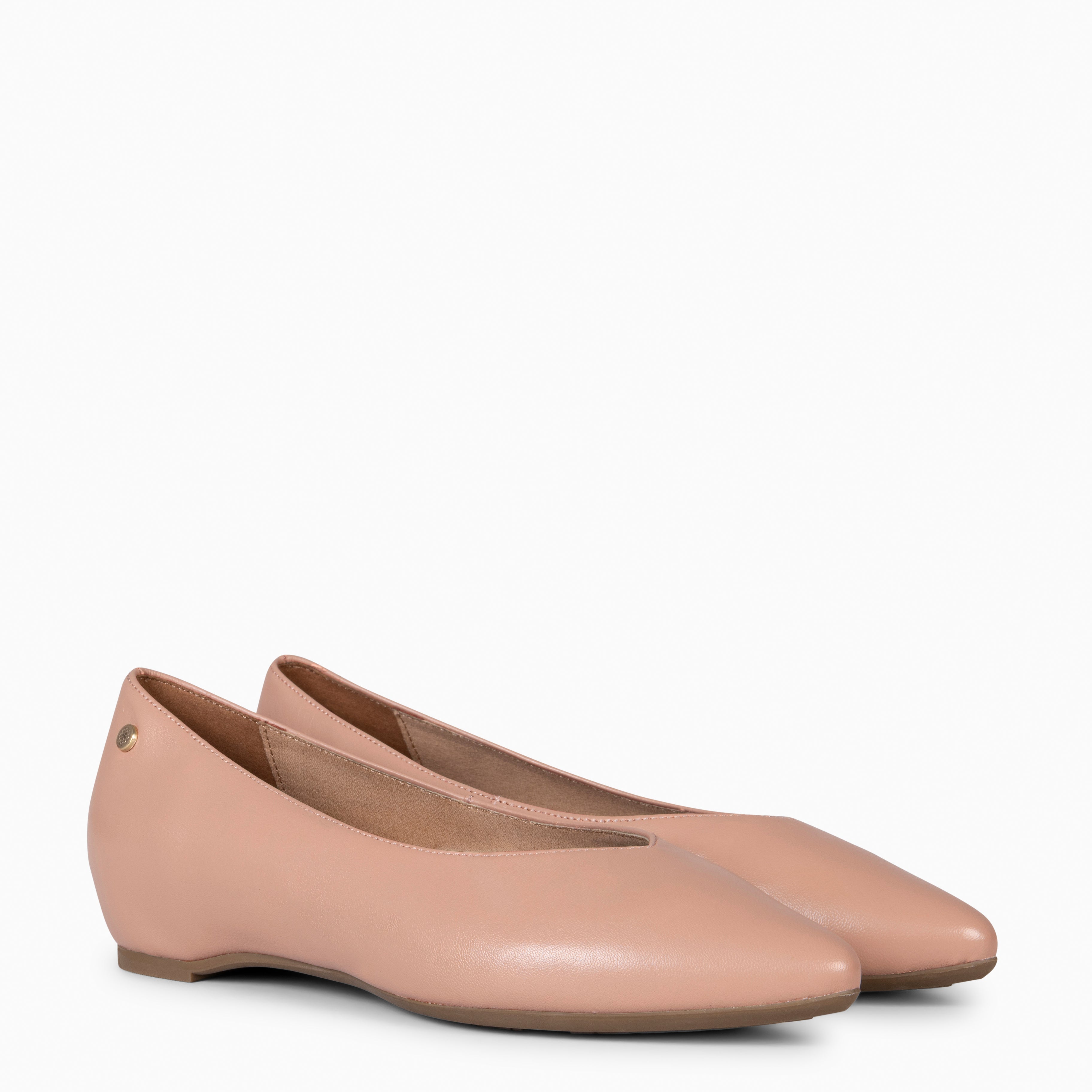 URBAN CUÑA - Zapatos con cuña interna NUDE