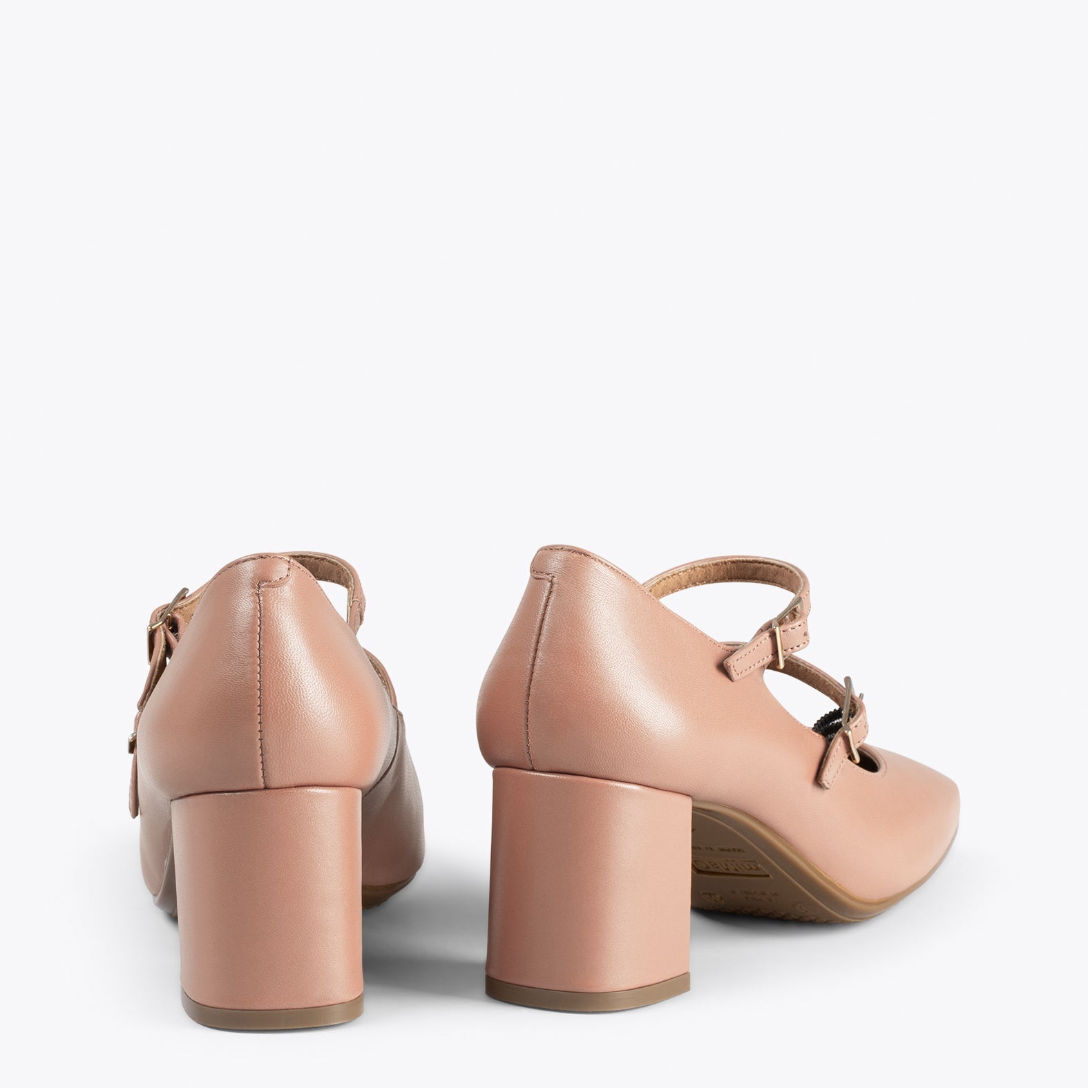 FEBRIS – Zapatos de napa con tiras NUDE