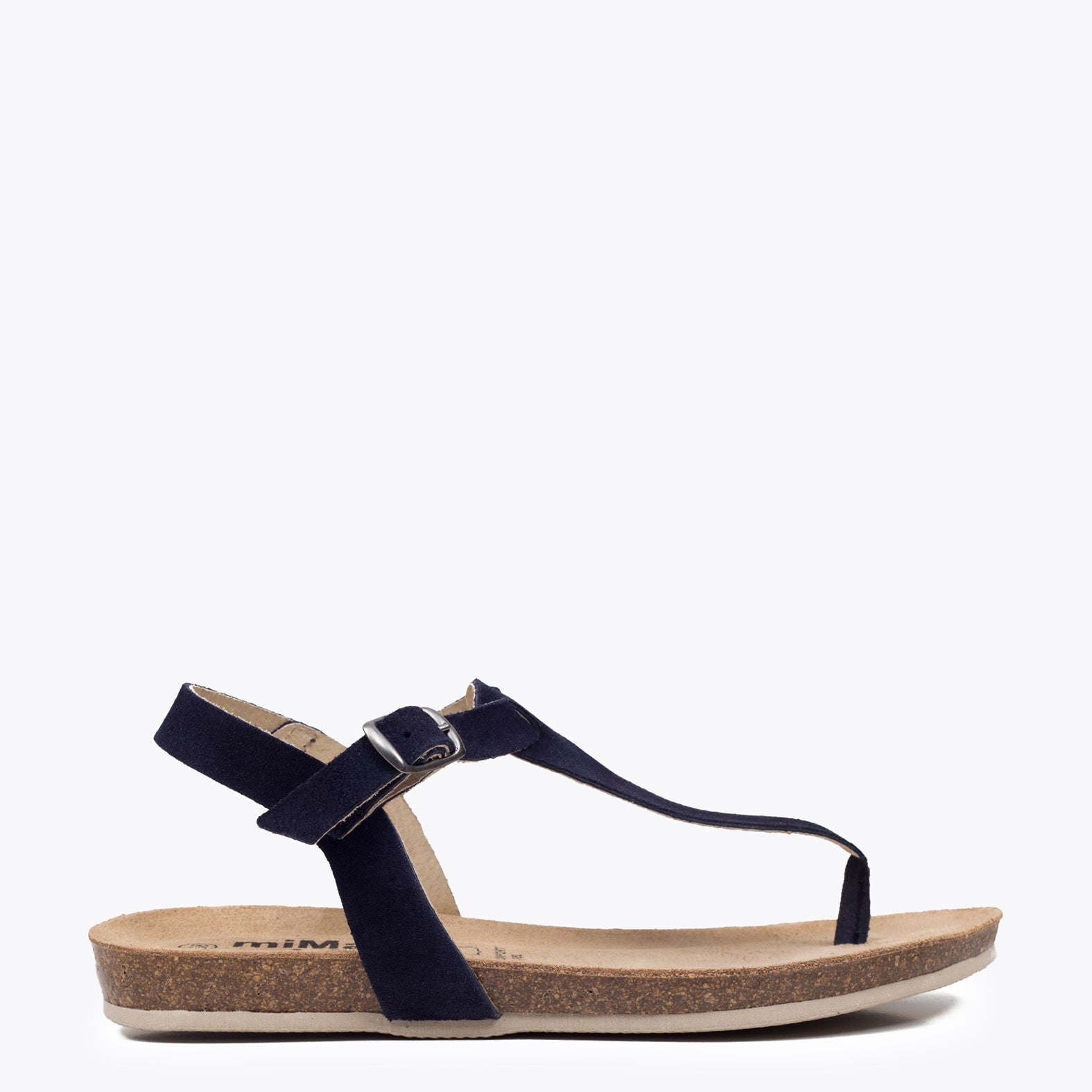 BIO GREEN - Sandalia plana AZUL MARINO