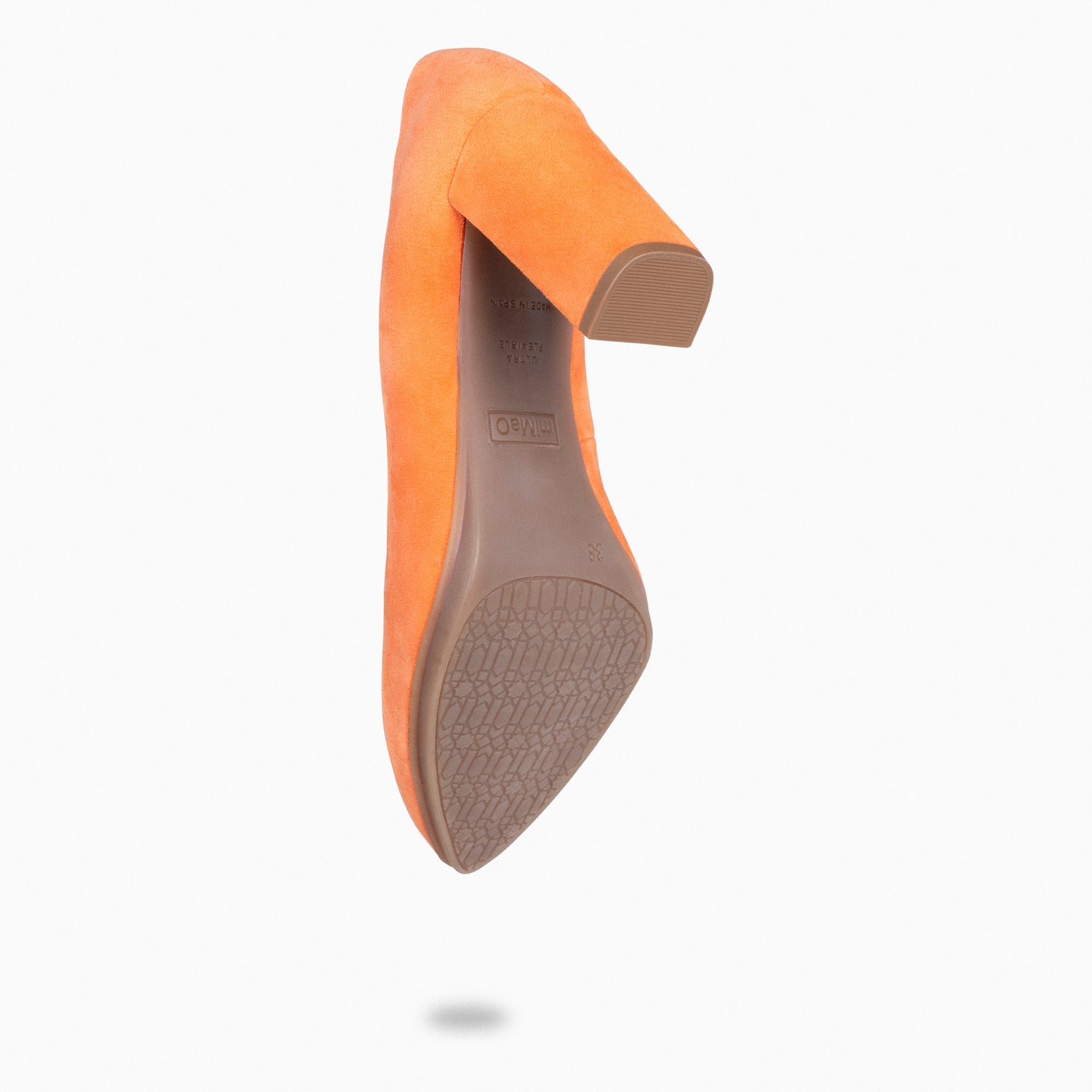 URBAN - Zapatos de tacón alto de ante NARANJA