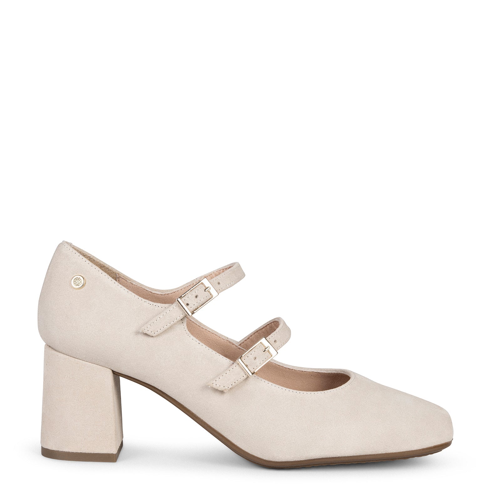 FEBRIS - Zapatos de serraje con pulsera BEIGE